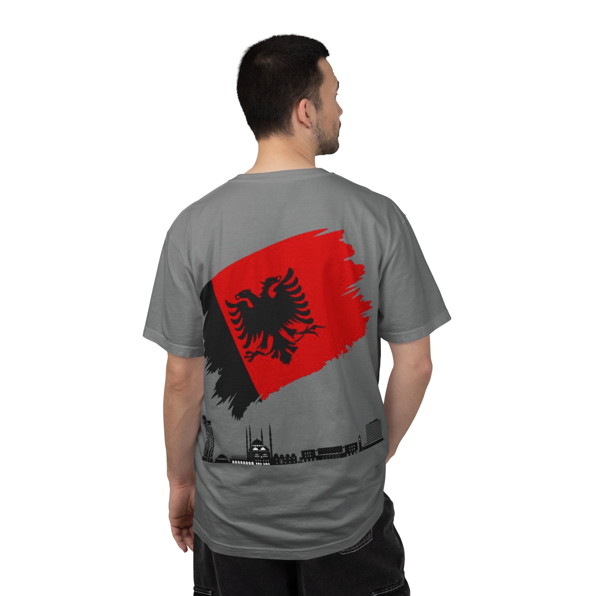 Albanian Balkan Heritage T-Shirt - Unisex Garment-Dyed Tee