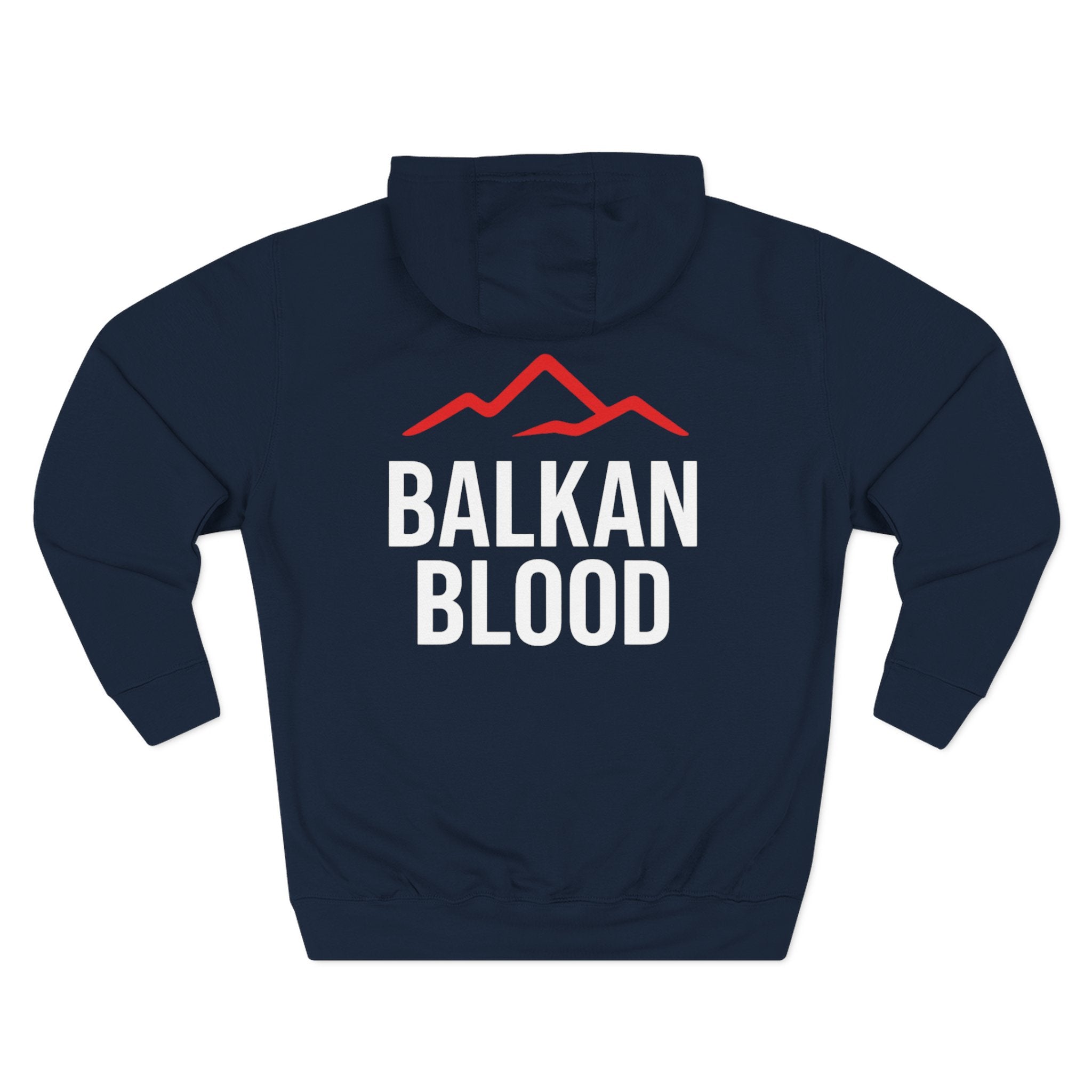 Balkan Blood Hoodie - Cozy Fleece Sweatshirt for Outdoor Adventures, Gifts for Nature Lovers, Hiking, Travel, Casual Wear