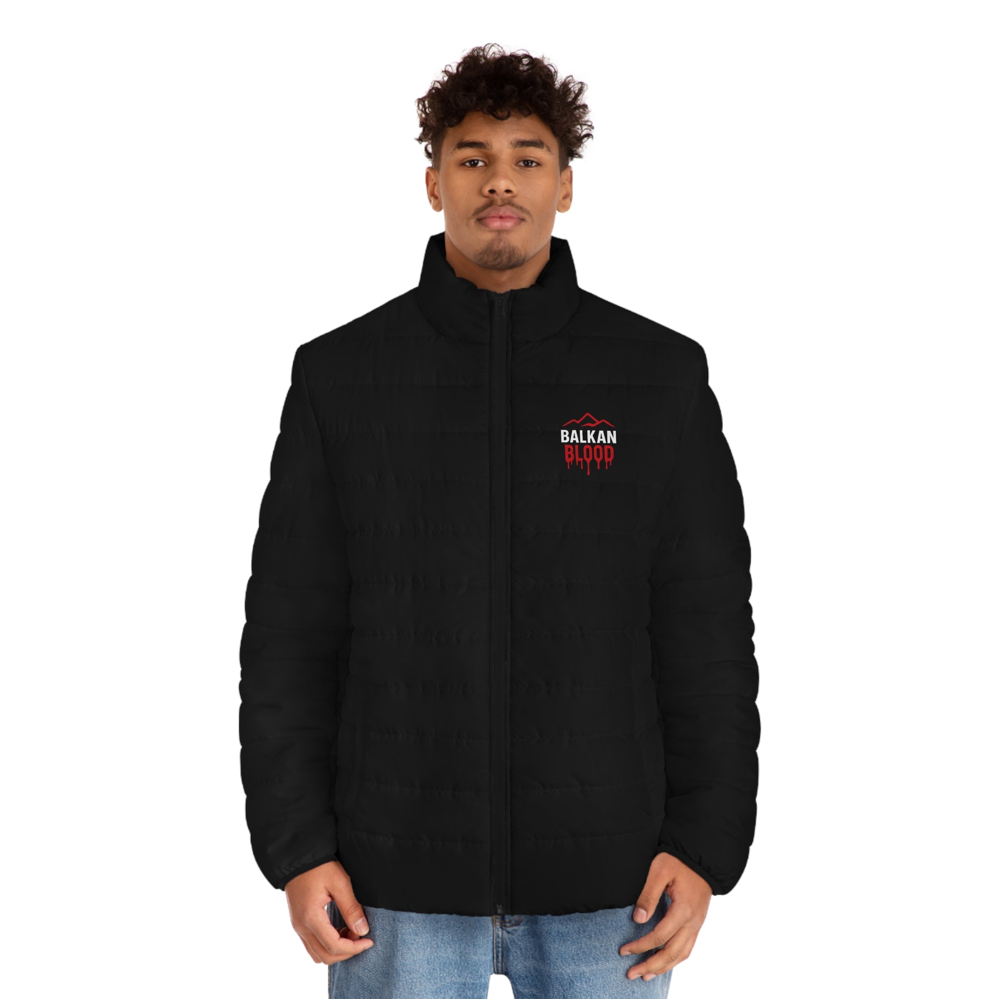 Balkan Blood Puffer Jacket — Men's Insulated Quilted Coat
