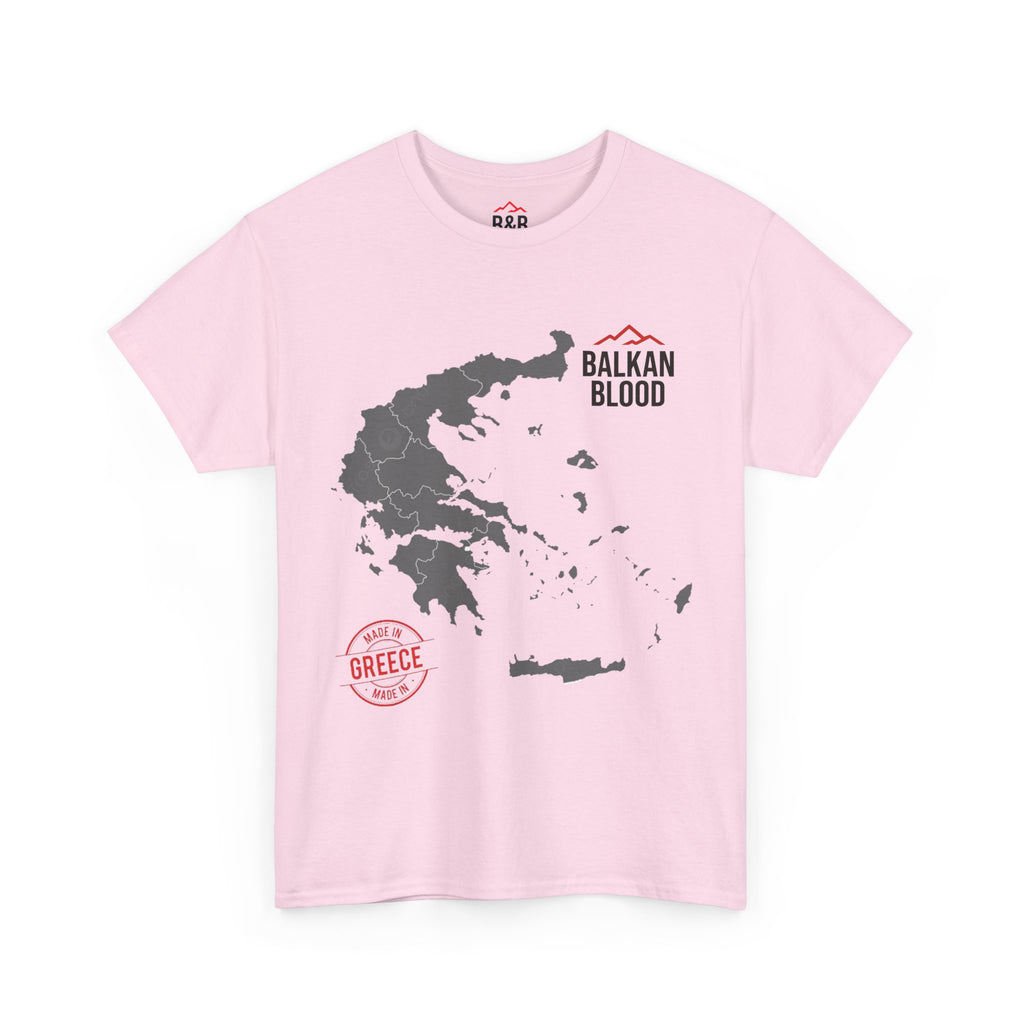 Balkan Blood Tee | Unisex Heavy Cotton T-Shirt, Greece Souvenir Shirt, Travel Gift, Casual Wear, Unique Graphic Tee