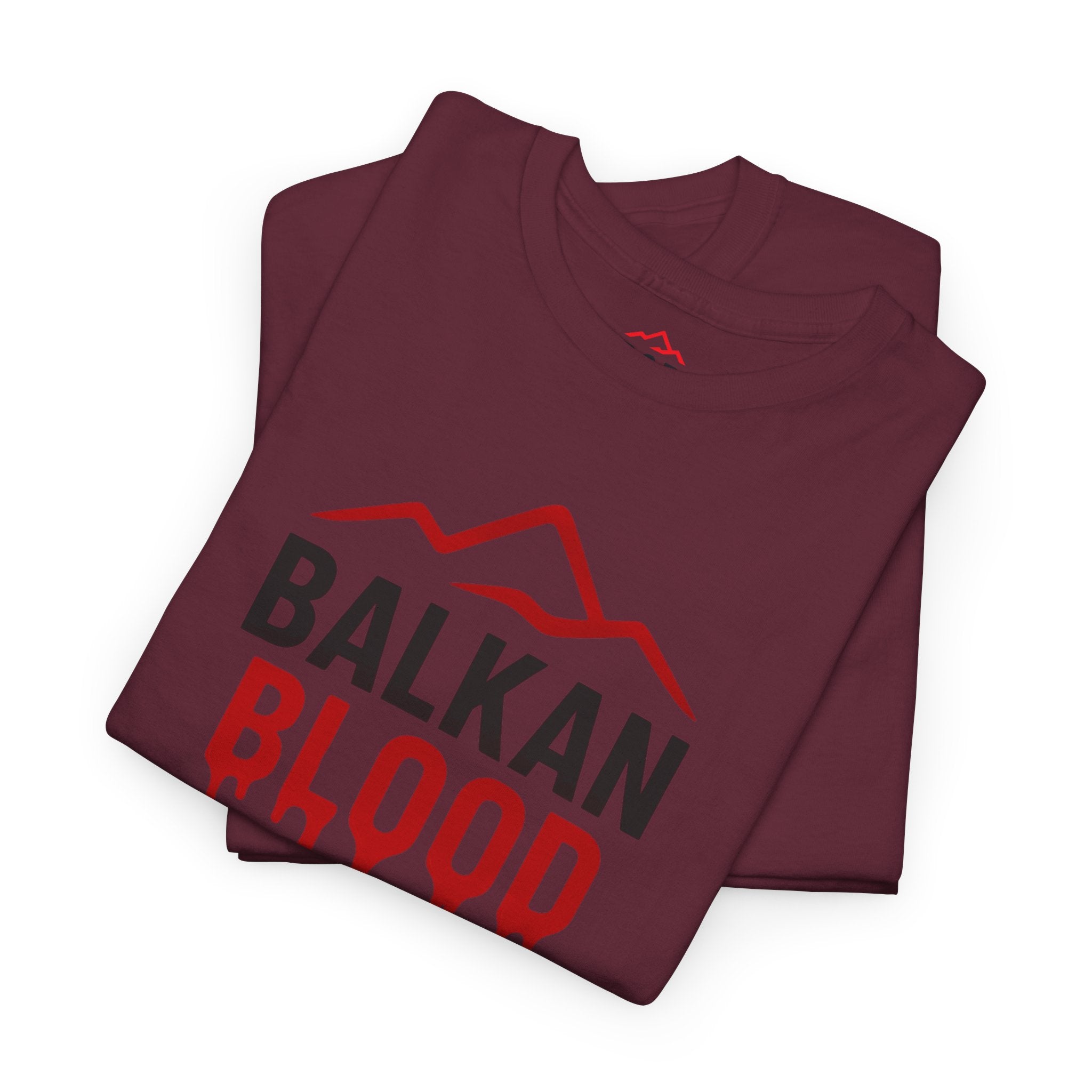 Balkan Blood T-Shirt — Heritage Graphic Tee with Multilingual “Blood” Back Print