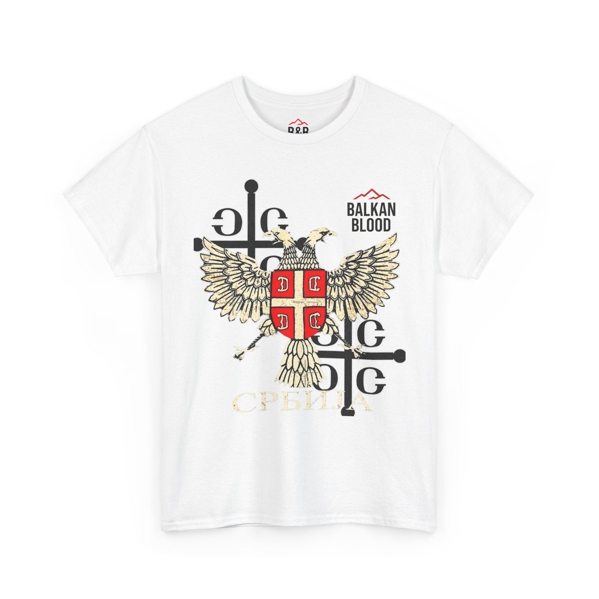 Serbian Heritage Tee, Balkan Blood Shirt, Unisex Cotton T-shirt, Cultural Pride Wear, Travel-inspired Apparel