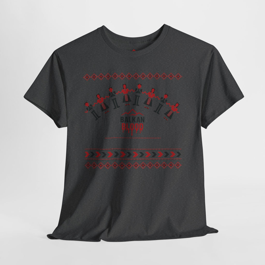 Balkan Blood Graphic Tee, Celebratory Unisex Cotton Shirt