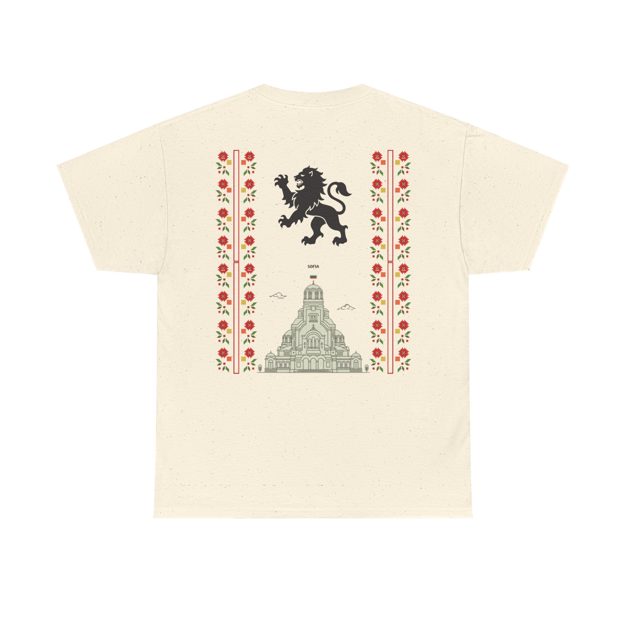 Bulgaria Balkan Blood Unisex Heavy Cotton Tee, Vintage Floral Graphic Shirt, Cultural Heritage Top, Gift for Travelers, Heritage Celebration Apparel