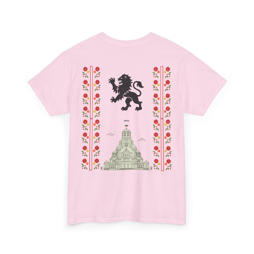 Bulgaria Balkan Blood Unisex Heavy Cotton Tee, Vintage Floral Graphic Shirt, Cultural Heritage Top, Gift for Travelers, Heritage Celebration Apparel