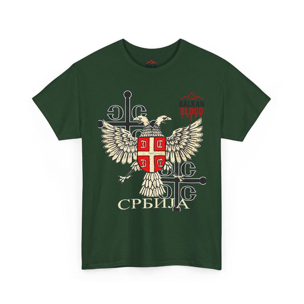 Serbian Heritage Tee, Balkan Blood Shirt, Unisex Cotton T-shirt
