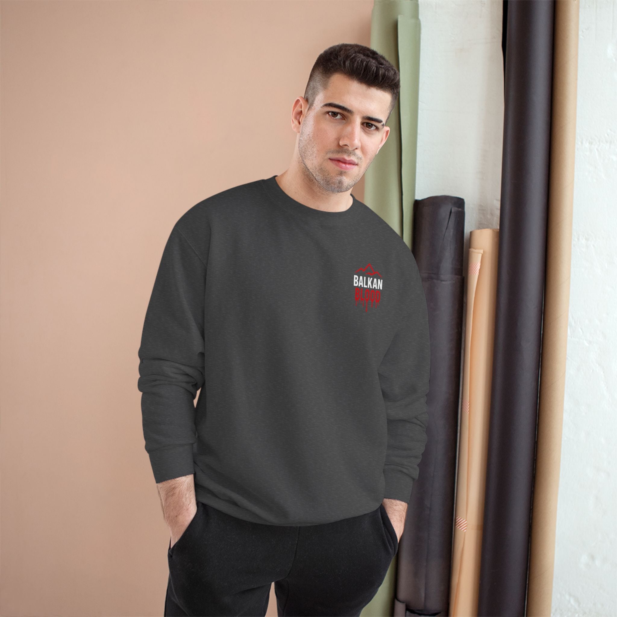 Balkan Blood Champion Sweatshirt - Cozy Urban Style