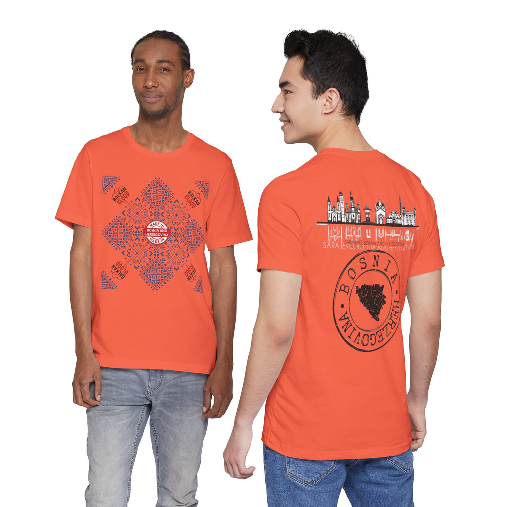Bosnia Heritage Unisex Tee, Cultural Pride,