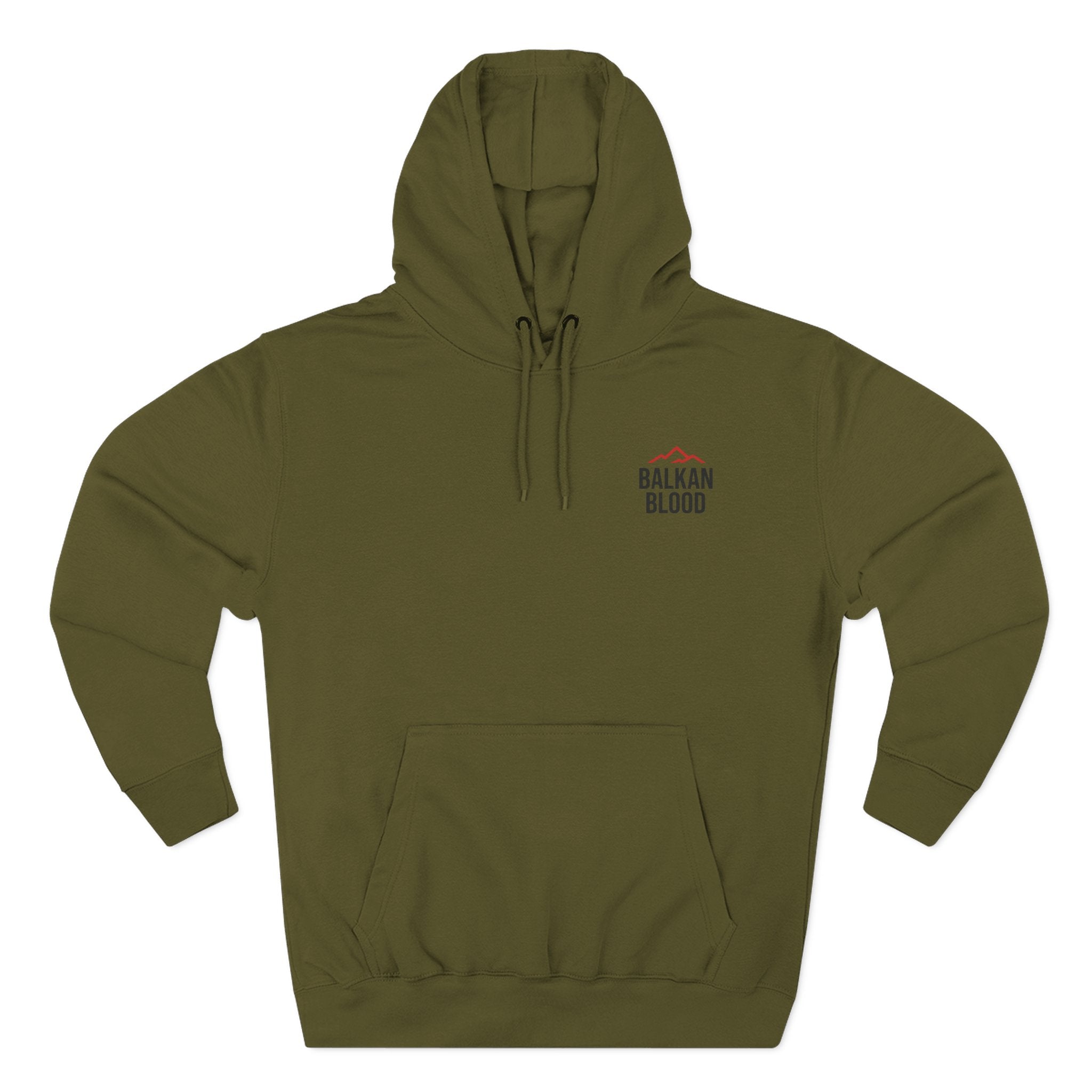 Balkan Blood Hoodie - Cozy Fleece Sweatshirt for Outdoor Adventures, Gifts for Nature Lovers, Hiking, Travel, Casual Wear
