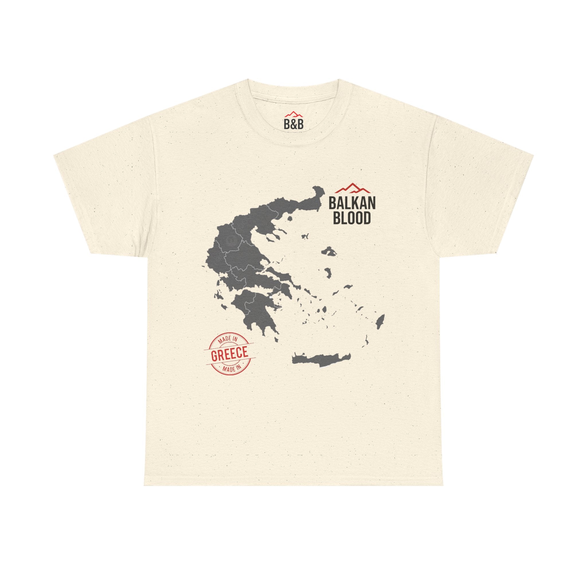 Balkan Blood Tee | Unisex Heavy Cotton T-Shirt, Greece Souvenir Shirt, Travel Gift, Casual Wear, Unique Graphic Tee