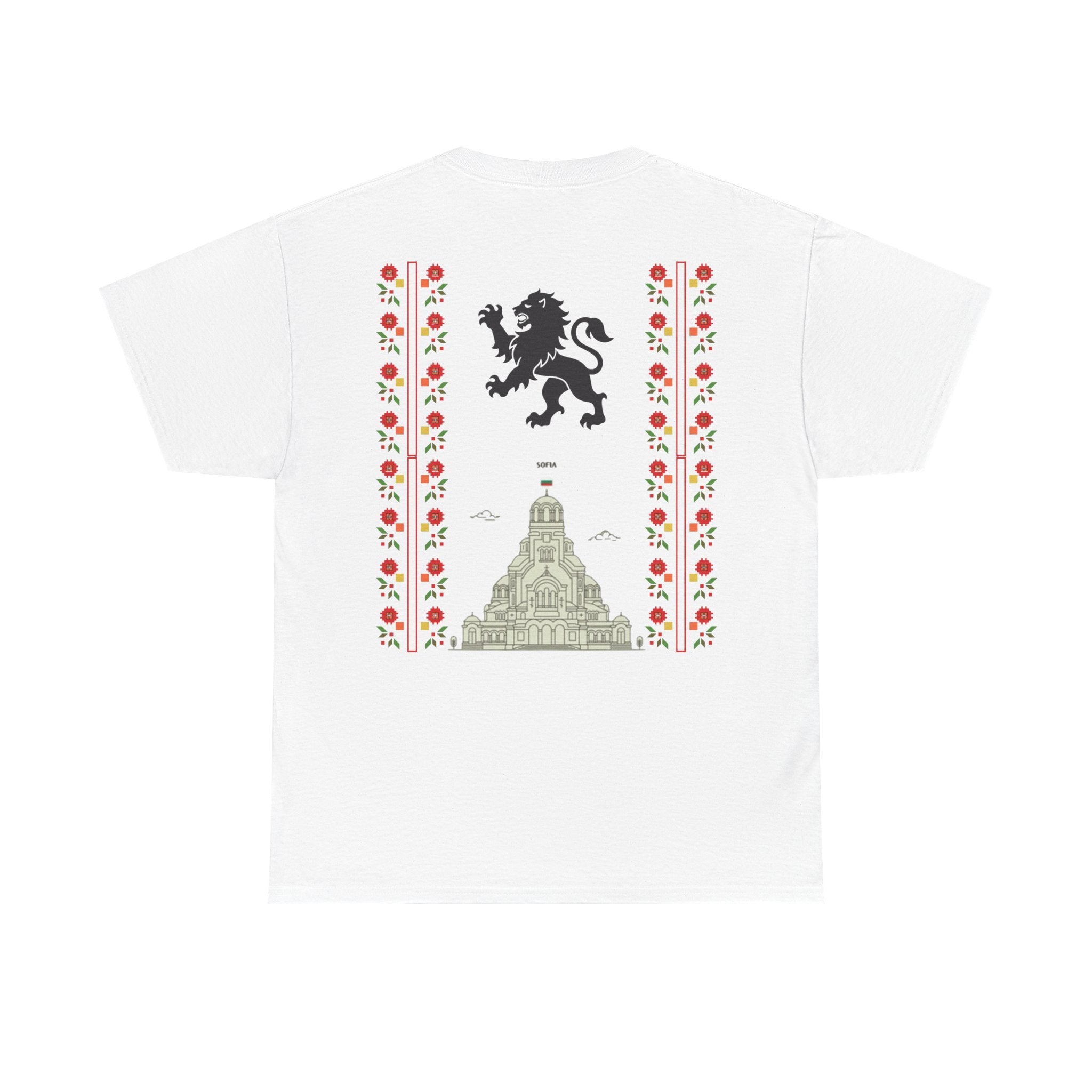 Bulgaria Balkan Blood Unisex Heavy Cotton Tee, Vintage Floral Graphic Shirt, Cultural Heritage Top, Gift for Travelers, Heritage Celebration Apparel