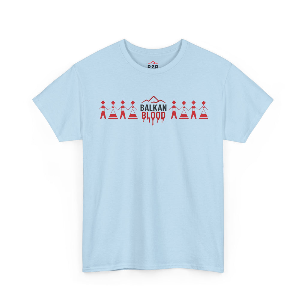 Balkan Blood Unisex Heavy Cotton Tee, Ethnic Pride Shirt, Gift for Balkans, Travel Tee, Stylish Casual Wear, Balkan States Design