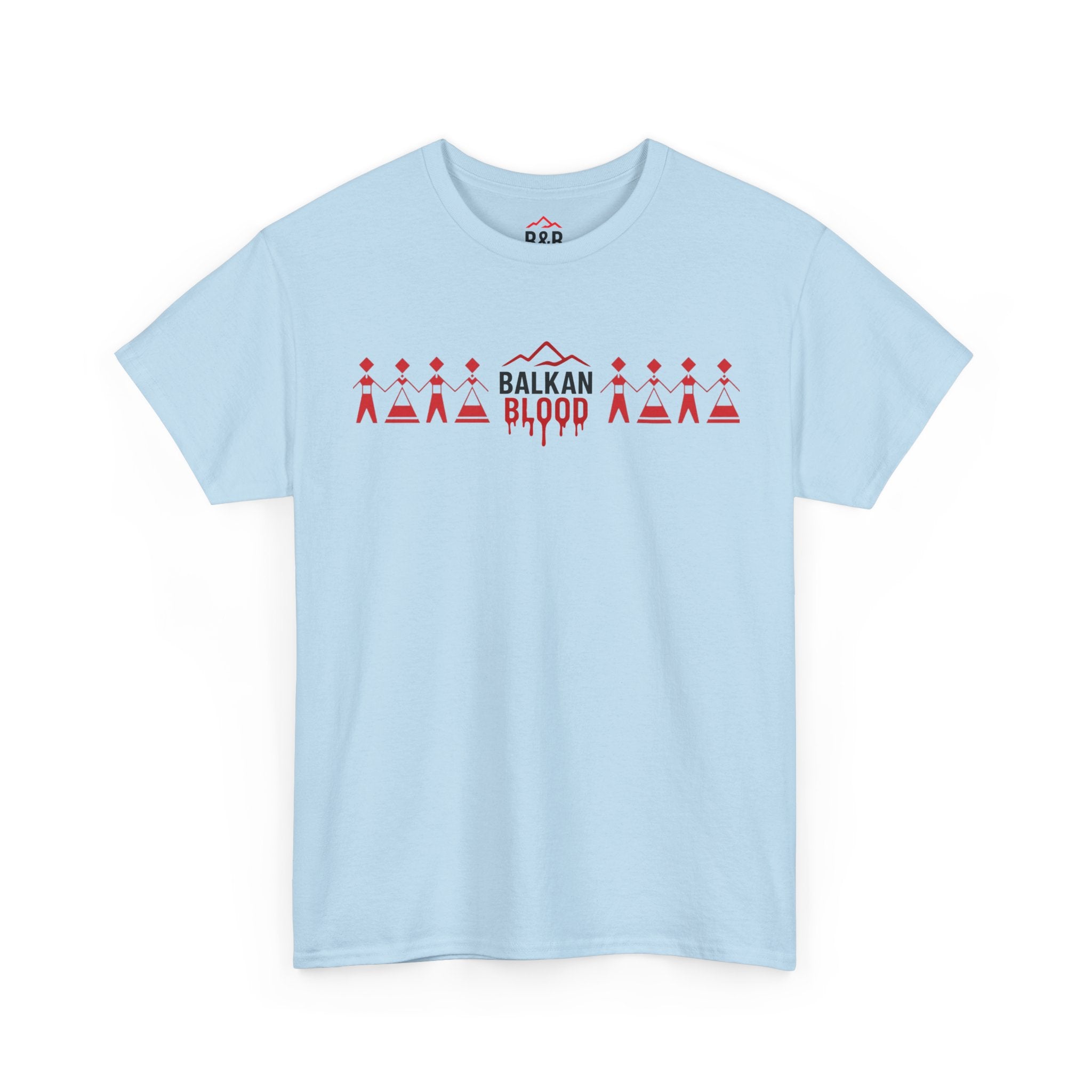 Balkan Blood Unisex Heavy Cotton Tee, Ethnic Pride Shirt, Gift for Balkans, Travel Tee, Stylish Casual Wear, Balkan States Design