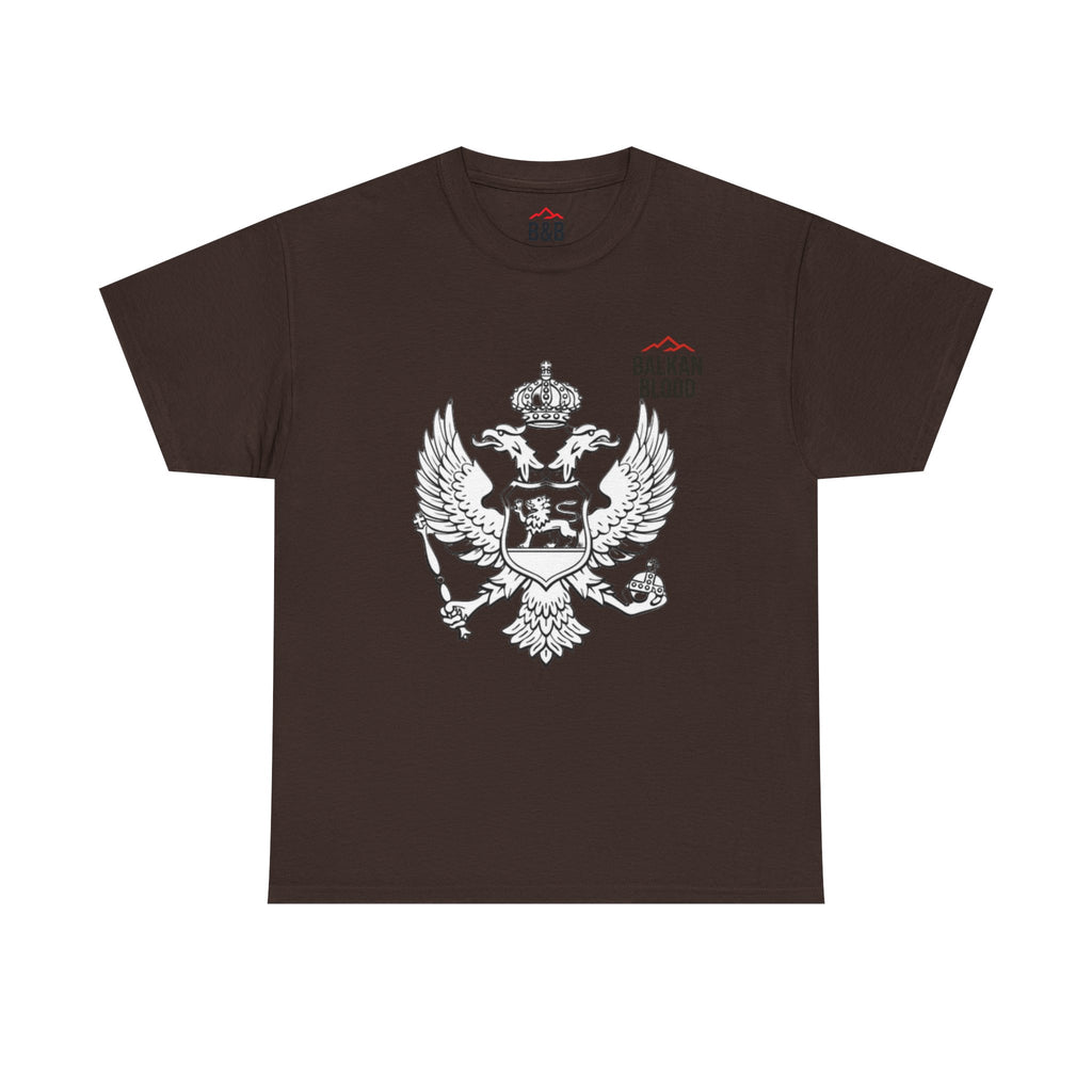 Montenegro/Balkan Blood Unisex Heavy Cotton Tee, Vintage Style Shirt, Graphic Tee, Travel Souvenir, Gift for Heritage Lovers