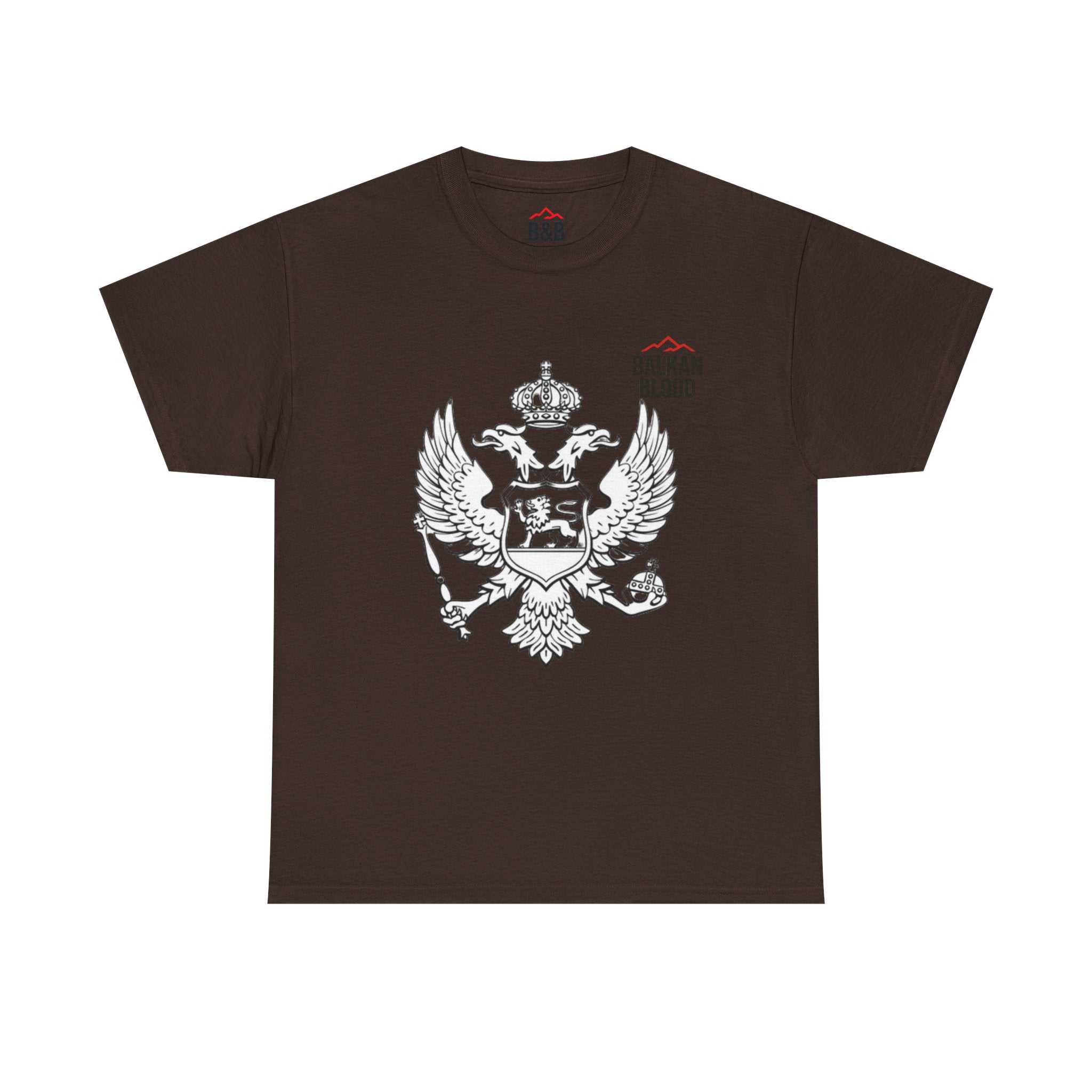 Montenegro/Balkan Blood Unisex Heavy Cotton Tee, Vintage Style Shirt, Graphic Tee, Travel Souvenir, Gift for Heritage Lovers