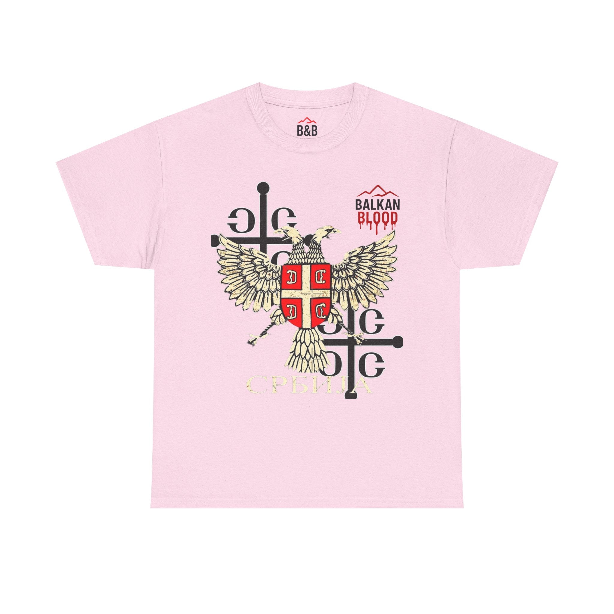 Serbian Heritage Tee, Balkan Blood Shirt, Unisex Cotton T-shirt