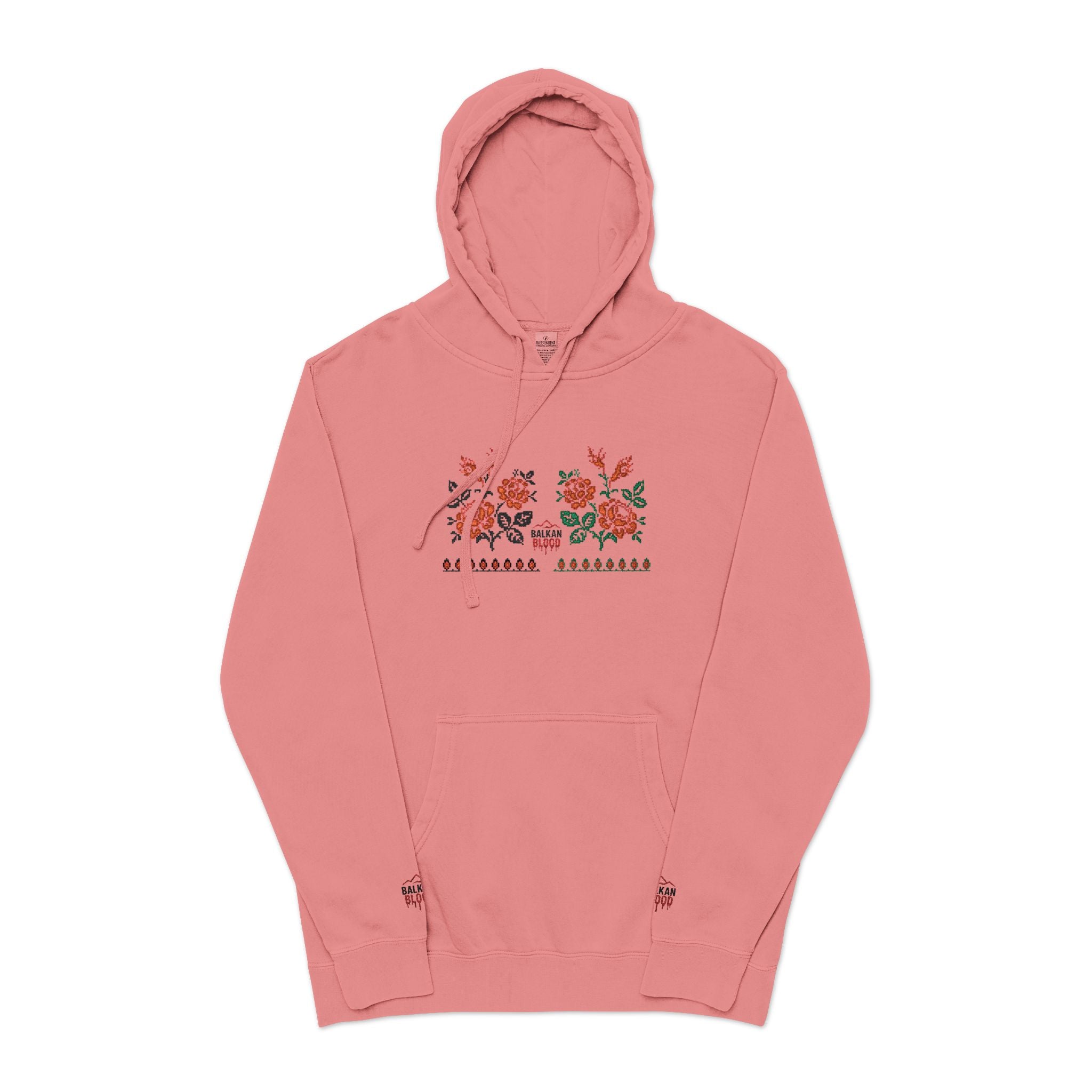 Embroidered Flower Hoodie, Cozy Unisex Sweatshirt, Cute Casual Wear, Spring Fashion, Gift for Her