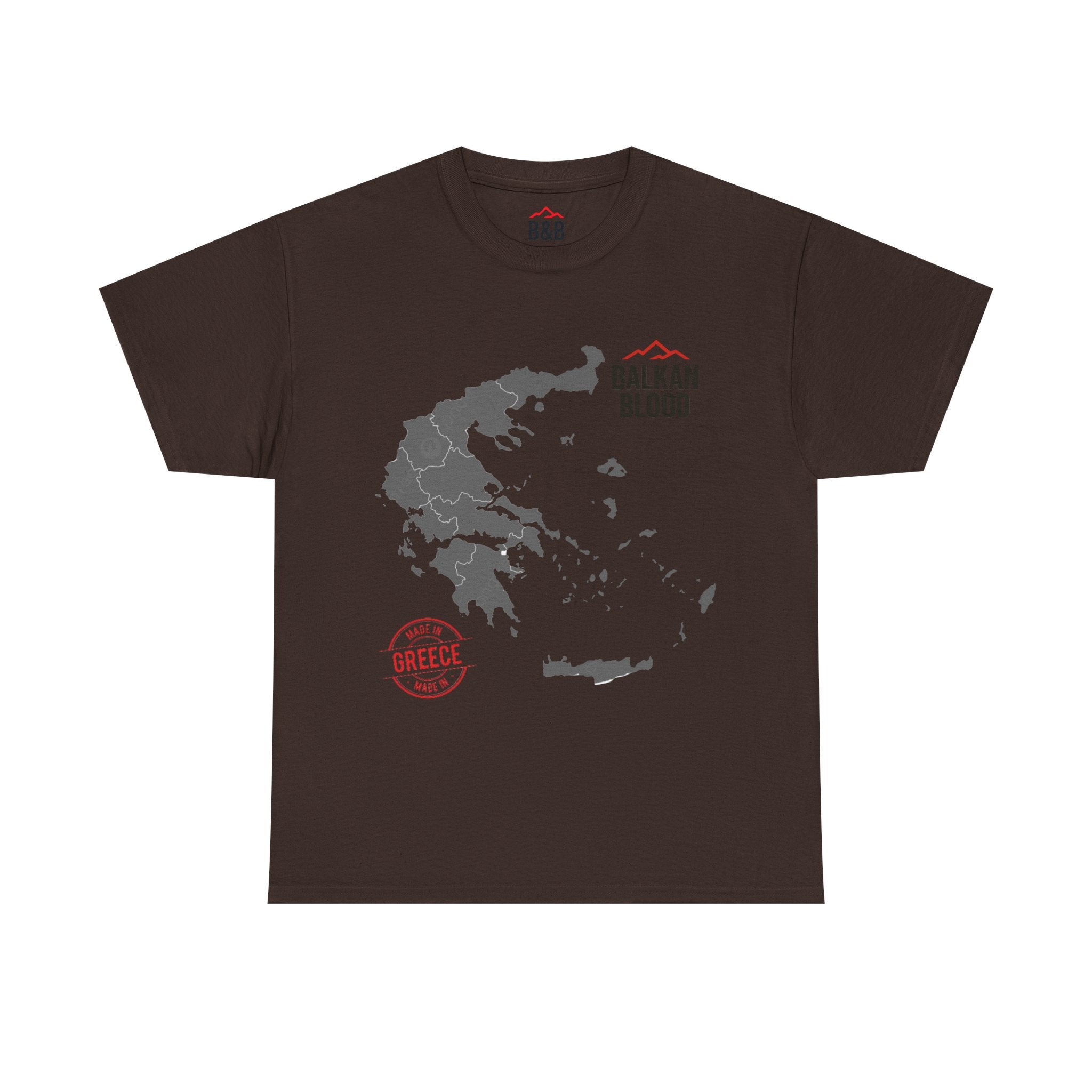 Balkan Blood Tee | Unisex Heavy Cotton T-Shirt, Greece Souvenir Shirt, Travel Gift, Casual Wear, Unique Graphic Tee