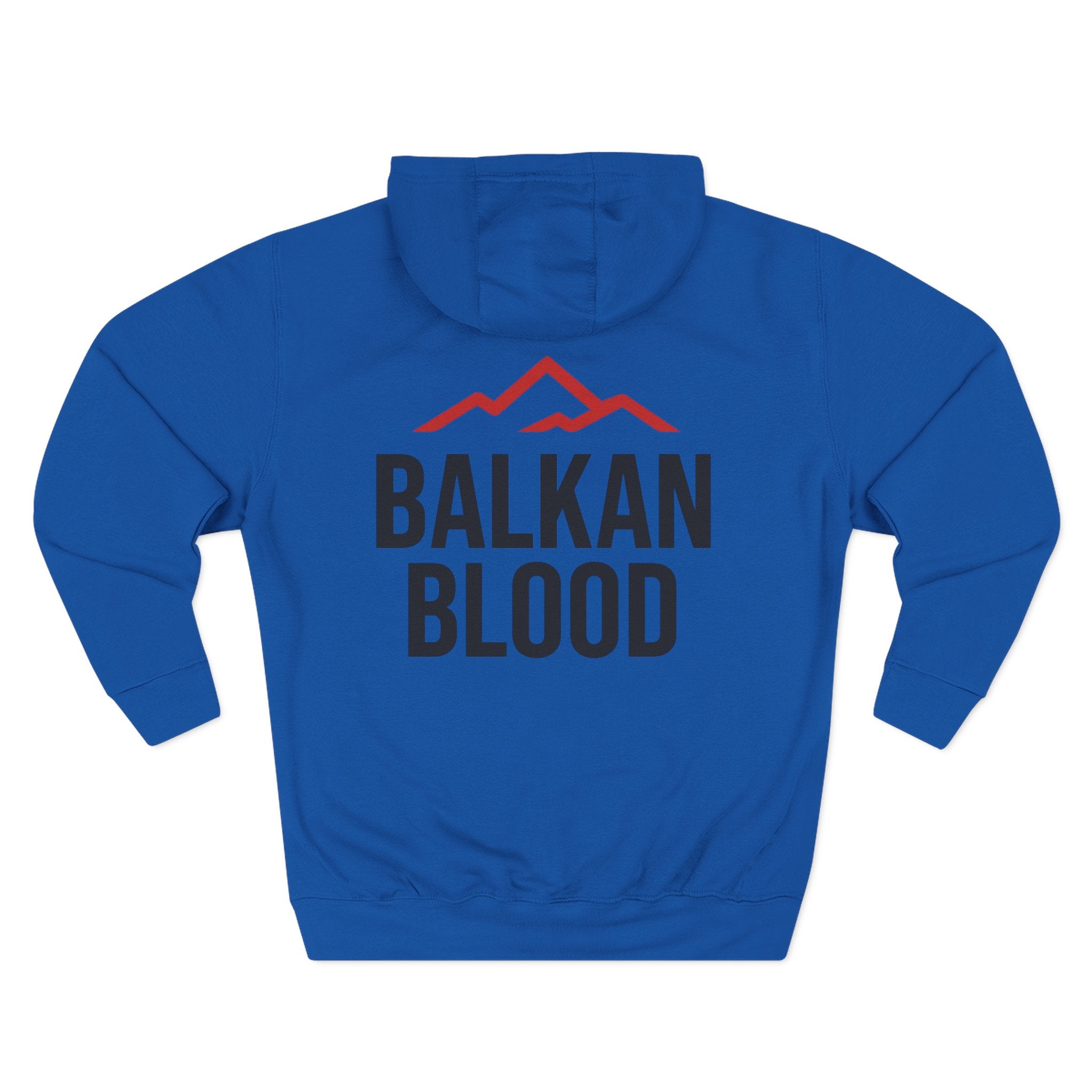 Balkan Blood Hoodie - Cozy Fleece Sweatshirt for Outdoor Adventures, Gifts for Nature Lovers, Hiking, Travel, Casual Wear