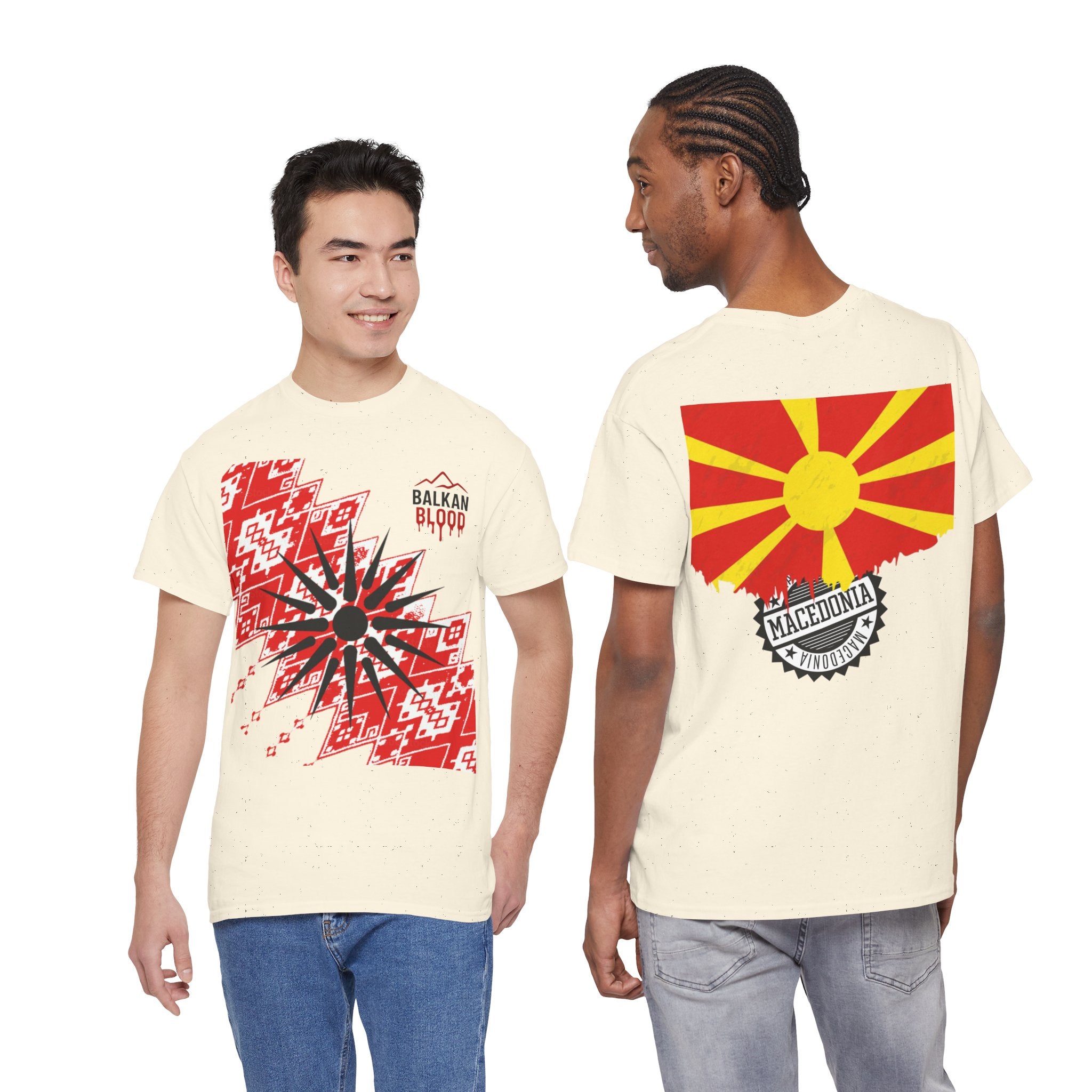 Macedonian Balkan Blood Unisex Heavy Cotton Tee