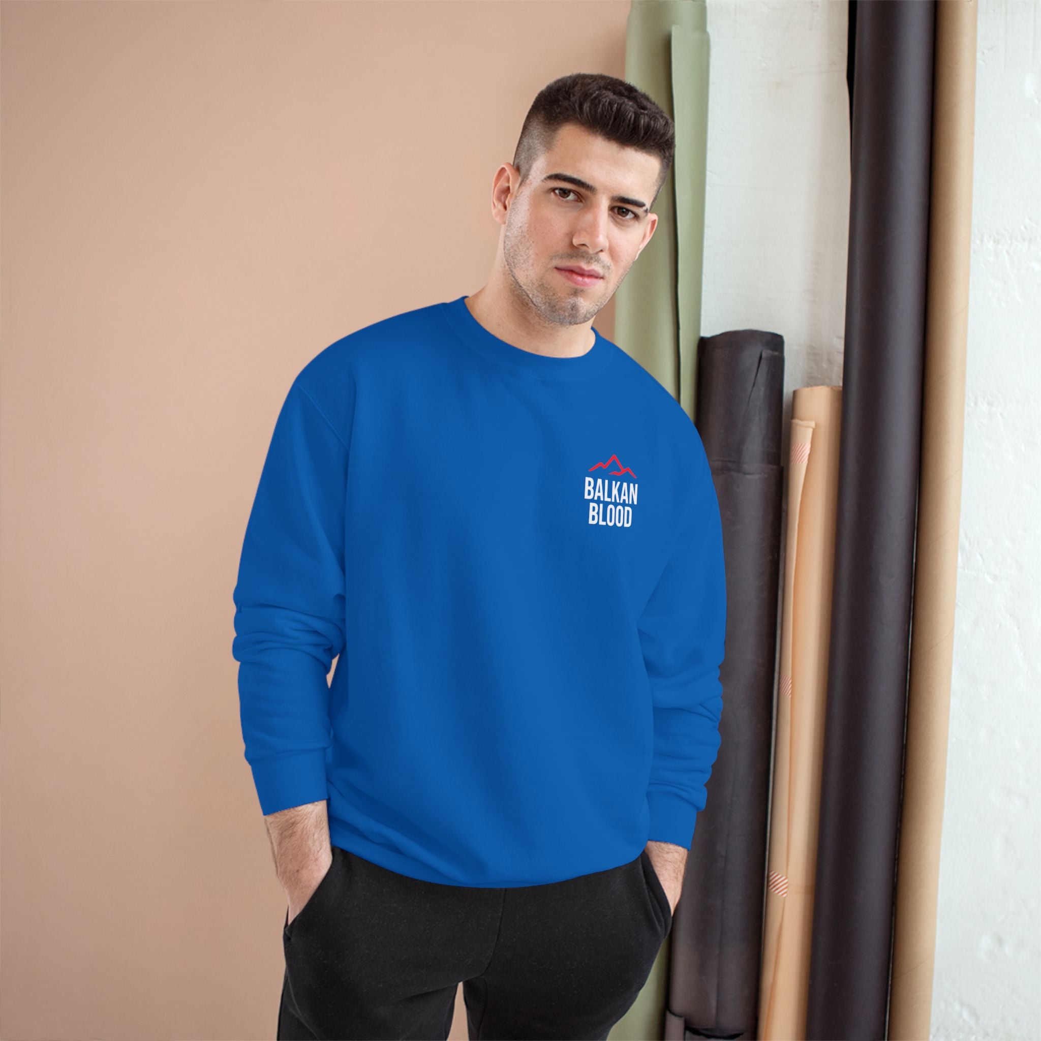 Balkan Blood Champion Sweatshirt - Cozy Urban Style, Unisex Gift, Casual Wear, Travel Apparel, Perfect for Chill Days