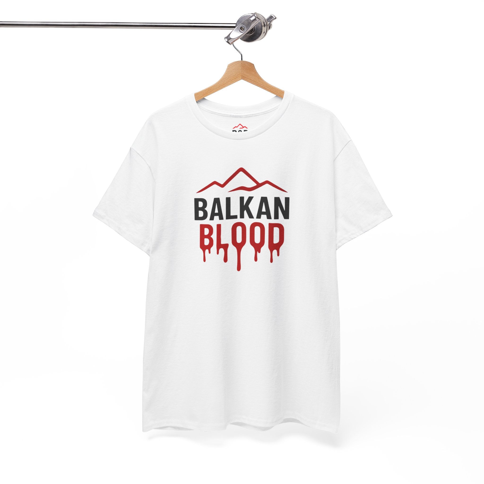 Balkan Blood T-Shirt — Heritage Graphic Tee with Multilingual “Blood” Back Print
