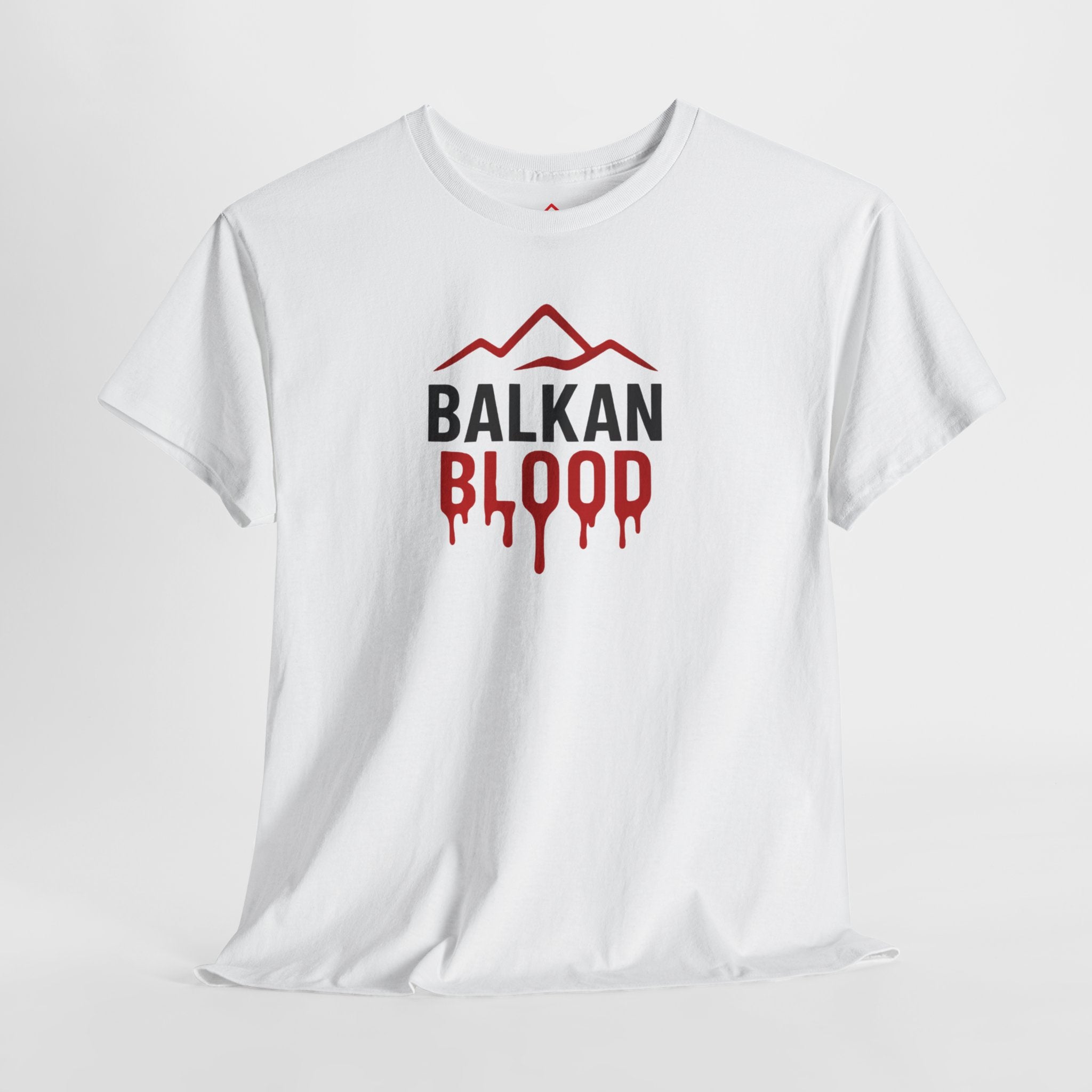 Balkan Blood T-Shirt — Heritage Graphic Tee with Multilingual “Blood” Back Print
