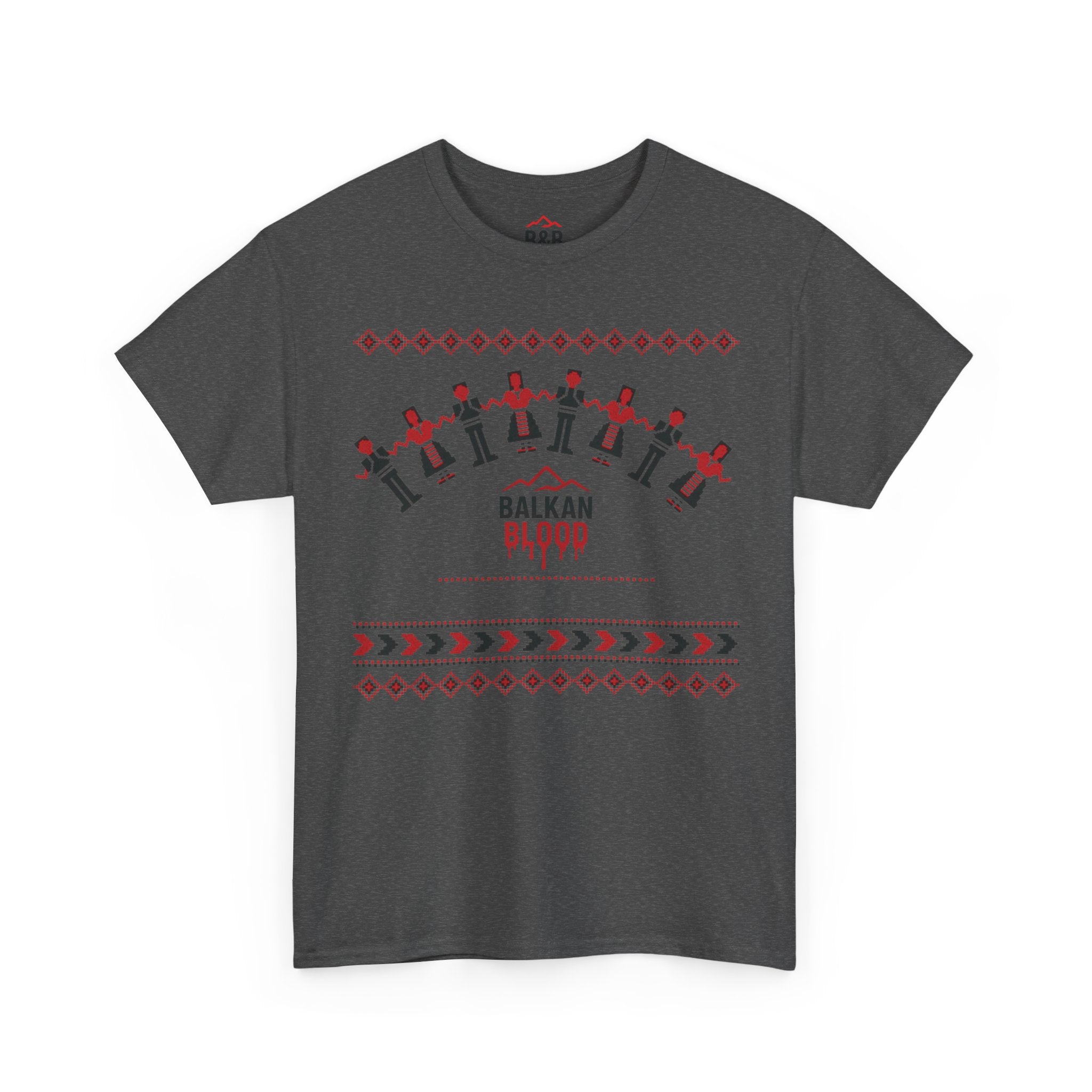 Balkan Blood Graphic Tee, Celebratory Unisex Cotton Shirt
