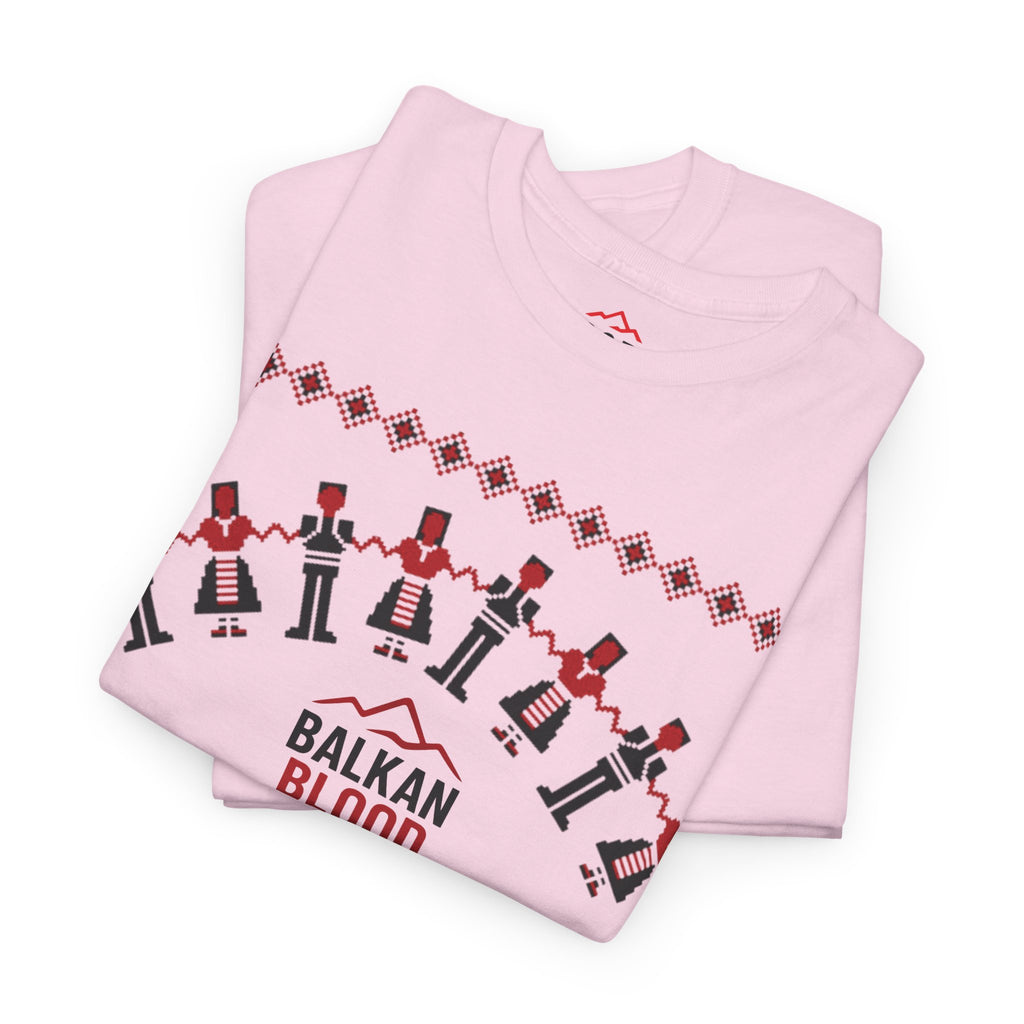Balkan Blood Graphic Tee, Celebratory Unisex Cotton Shirt