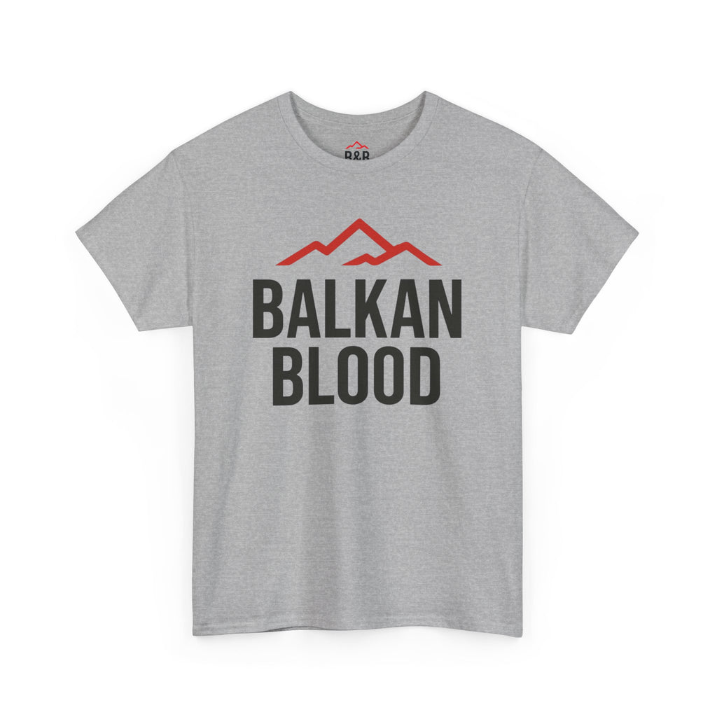 Balkan Blood Unisex Heavy Cotton Tee | Heritage Shirt, Travel Tee, Gift for Balkan Lovers, Cultural Pride, Casual Wear