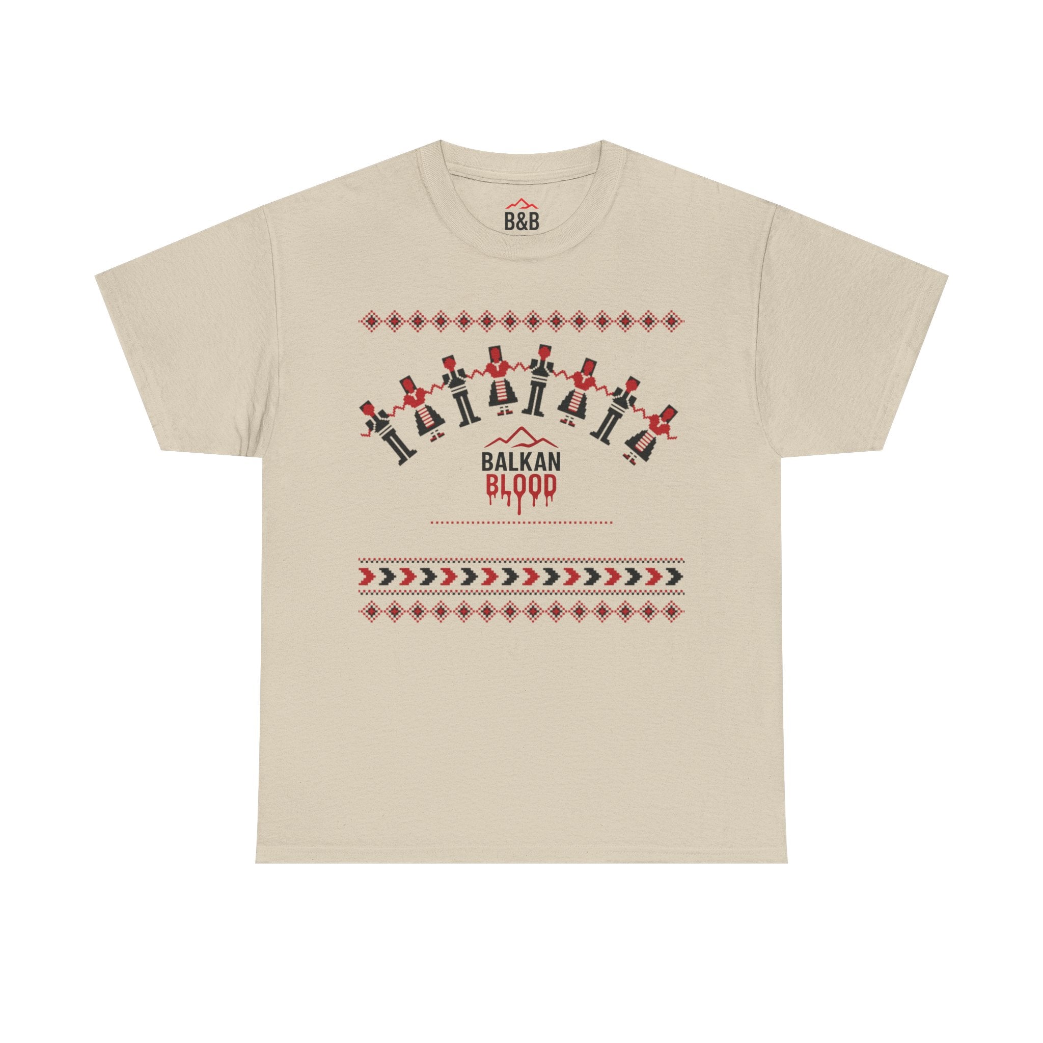 Balkan Blood Graphic Tee, Celebratory Unisex Cotton Shirt