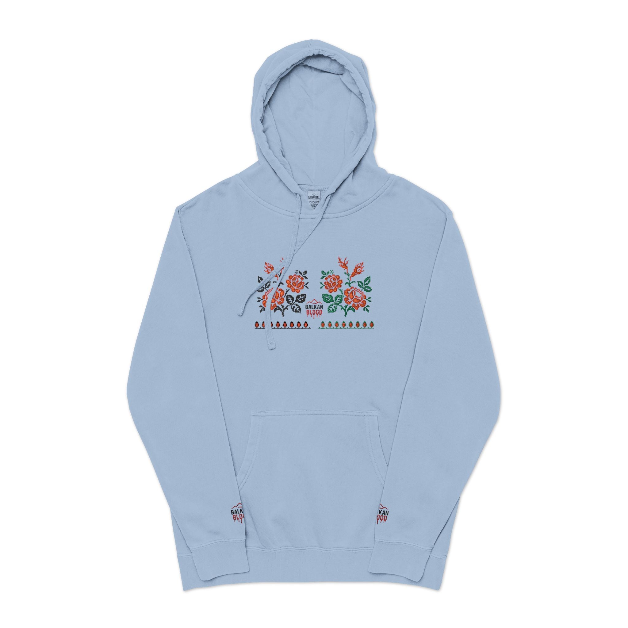 Embroidered Flower Hoodie, Cozy Unisex Sweatshirt, Cute Casual Wear, Spring Fashion, Gift for Her