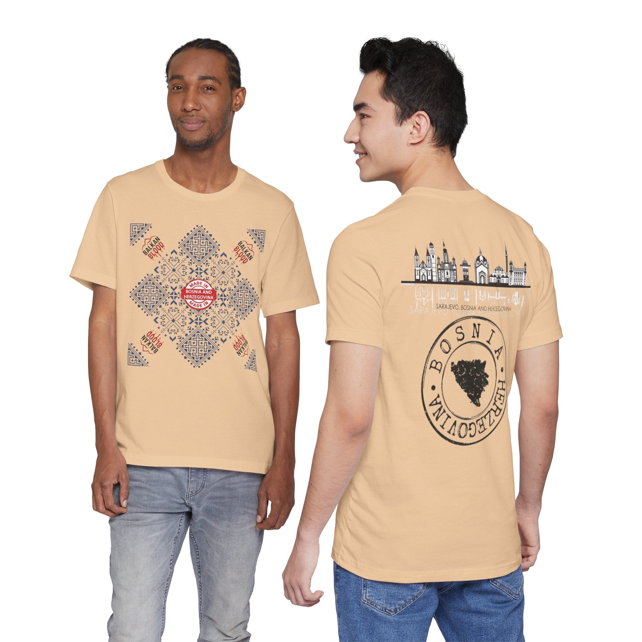 Bosnia Heritage Unisex Tee, Cultural Pride,