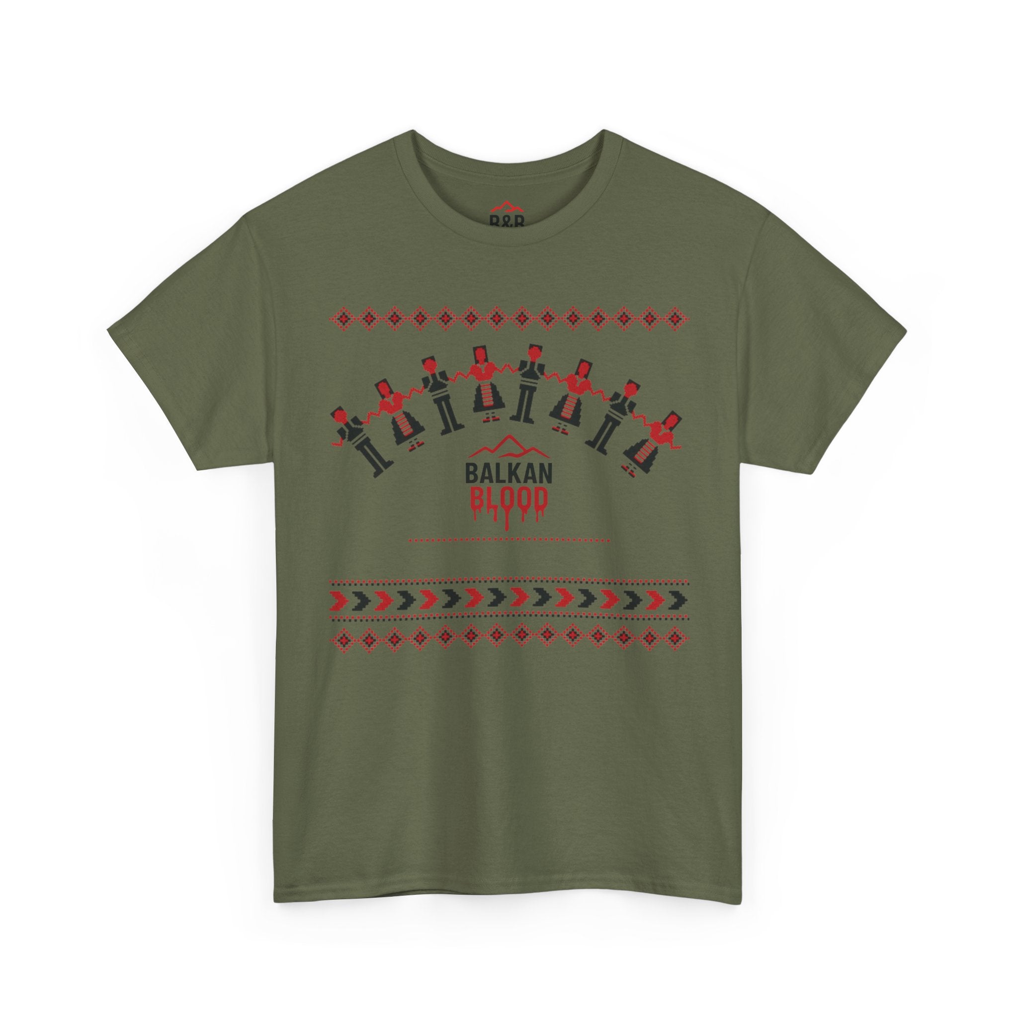 Balkan Blood Graphic Tee, Celebratory Unisex Cotton Shirt