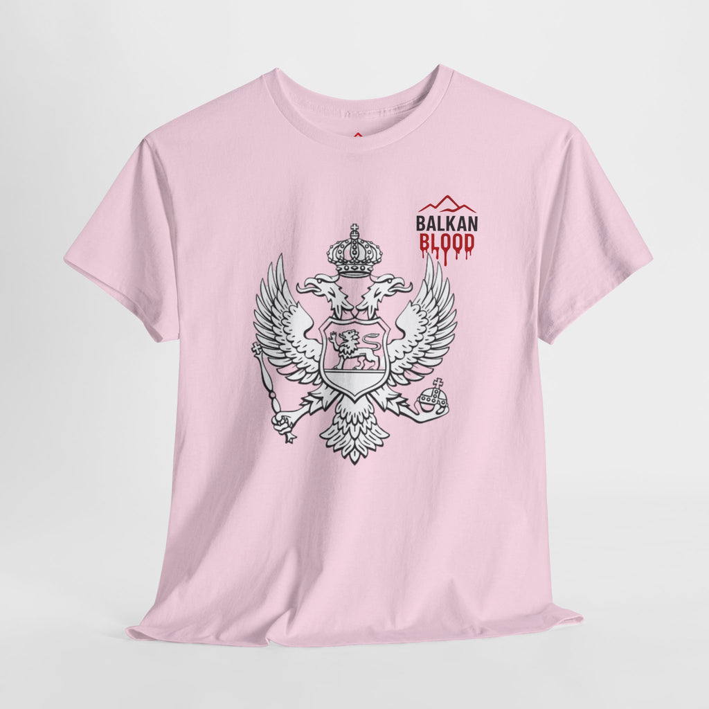 Montenegro/Balkan Blood Unisex Heavy Cotton Tee, Vintage Style Shirt