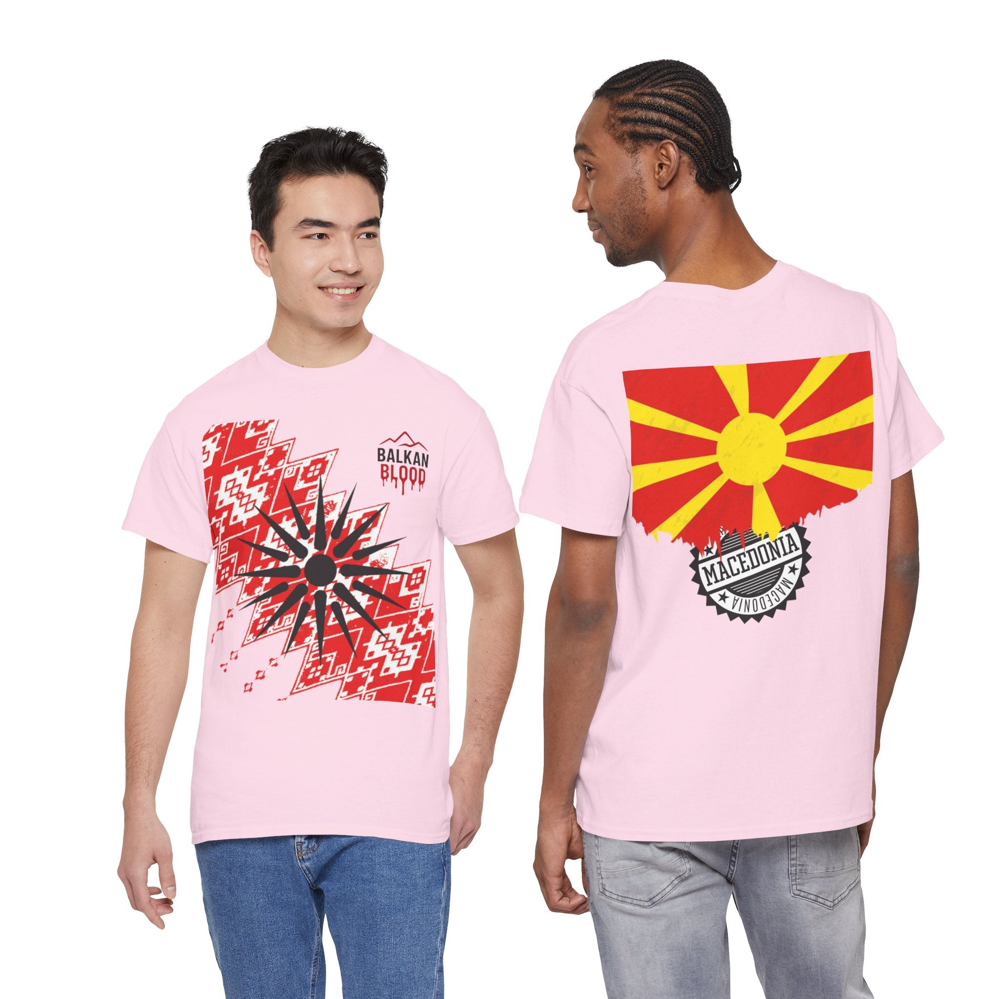 Macedonian Balkan Blood Unisex Heavy Cotton Tee