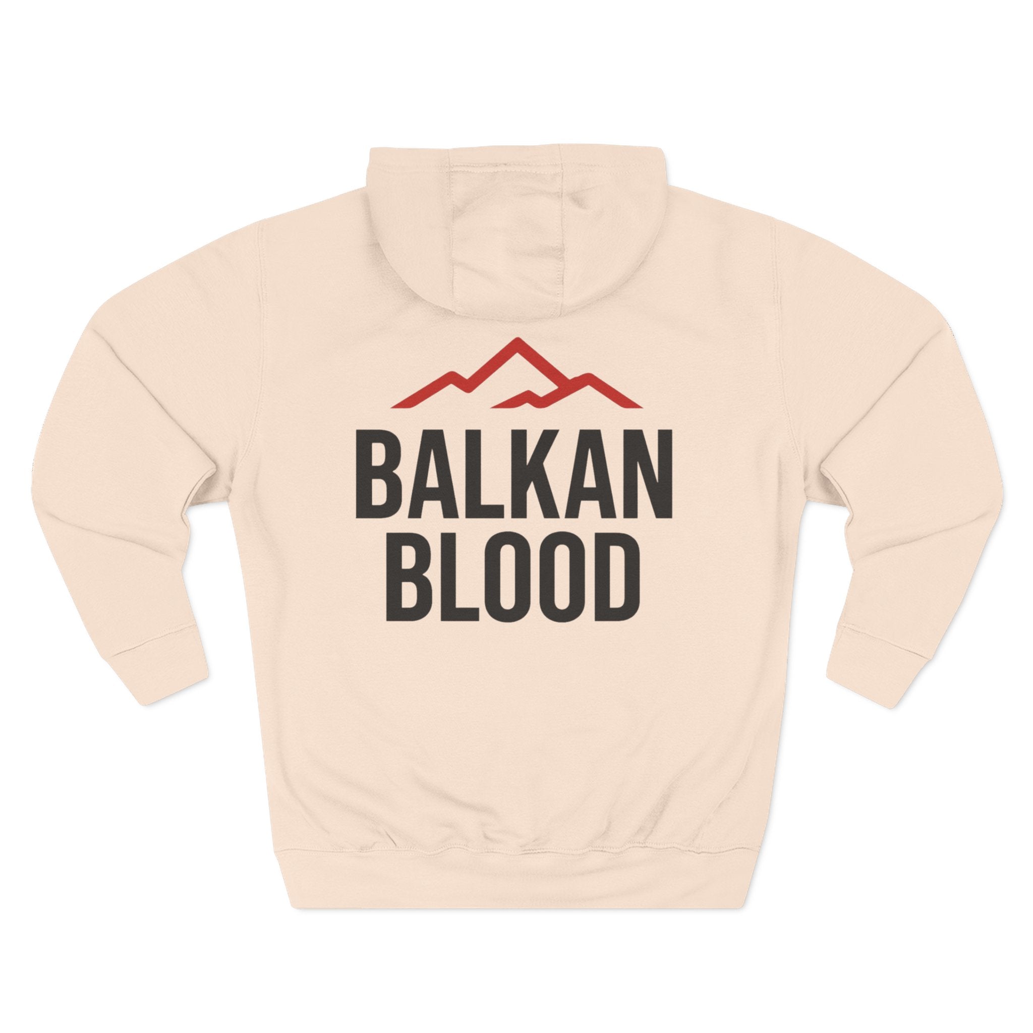 Balkan Blood Hoodie - Cozy Fleece Sweatshirt for Outdoor Adventures, Gifts for Nature Lovers, Hiking, Travel, Casual Wear