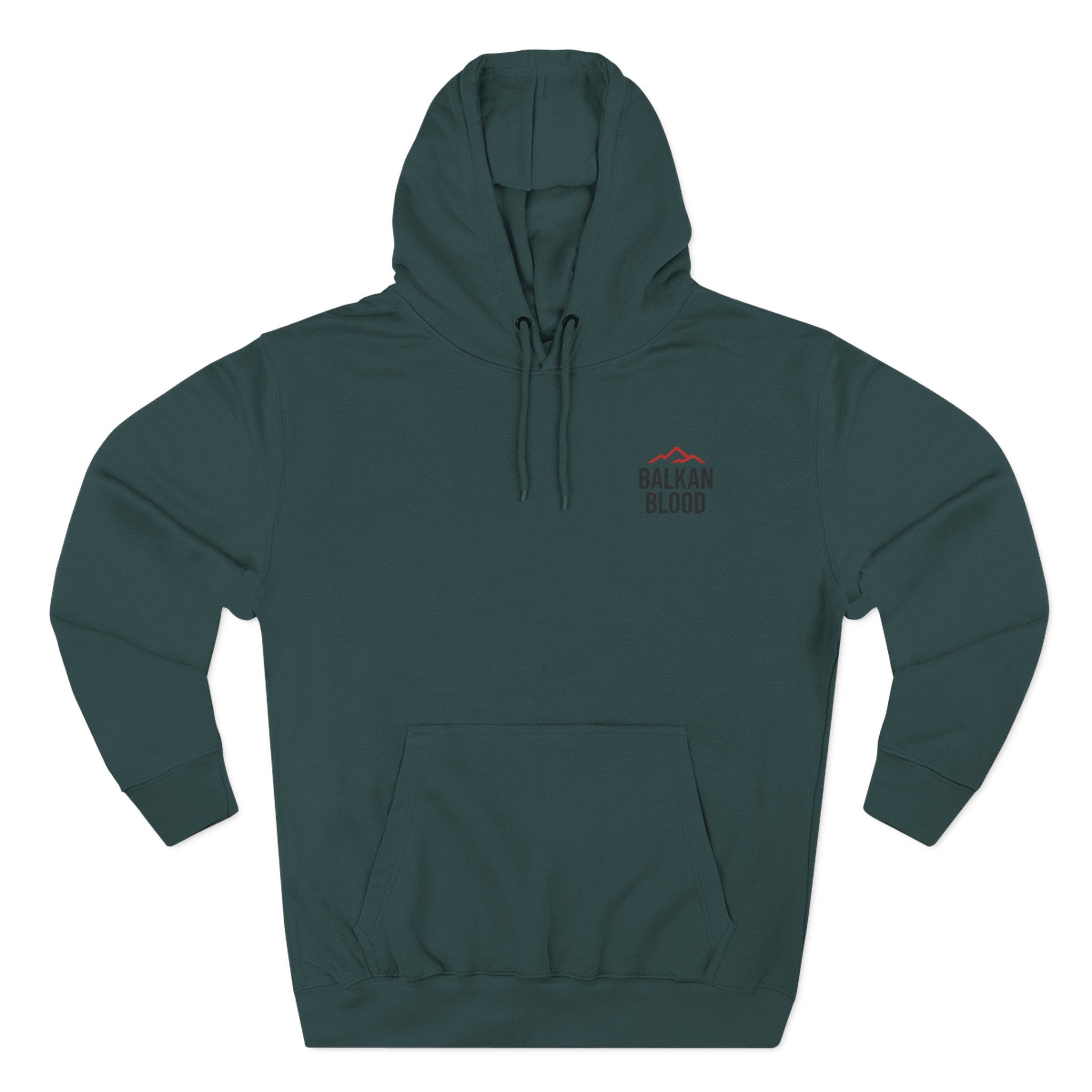 Balkan Blood Hoodie - Cozy Fleece Sweatshirt for Outdoor Adventures, Gifts for Nature Lovers, Hiking, Travel, Casual Wear