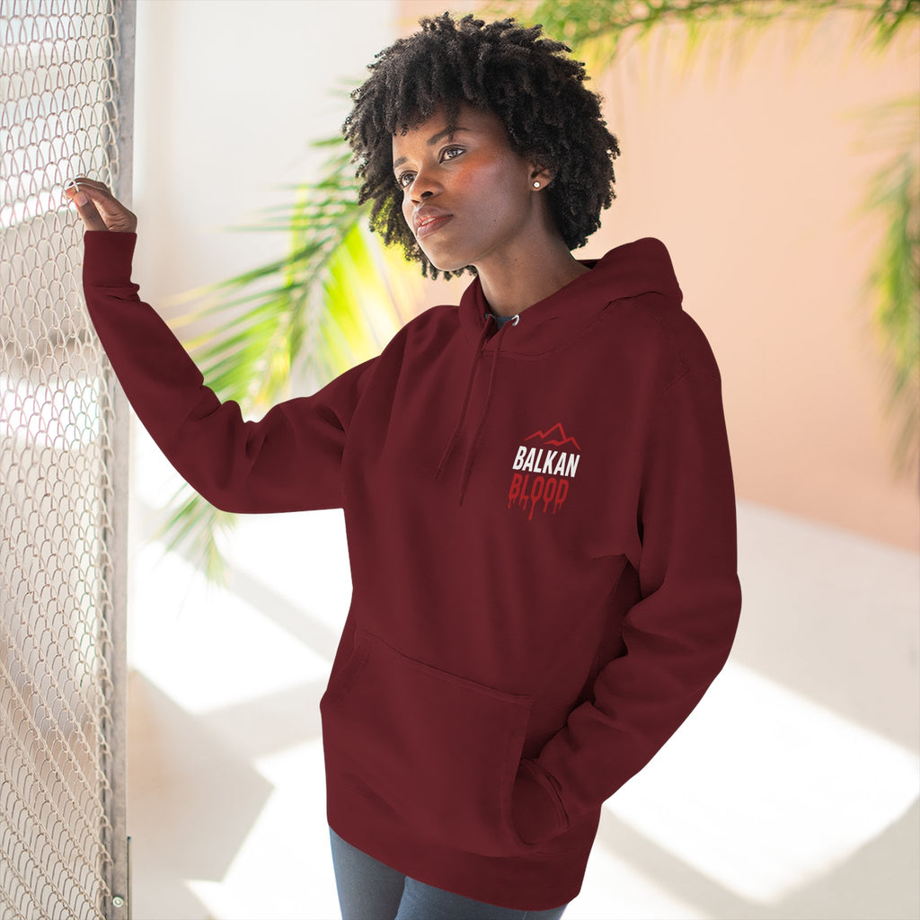 Balkan Blood Hoodie - Cozy Fleece Sweatshirt for Outdoor Adventures