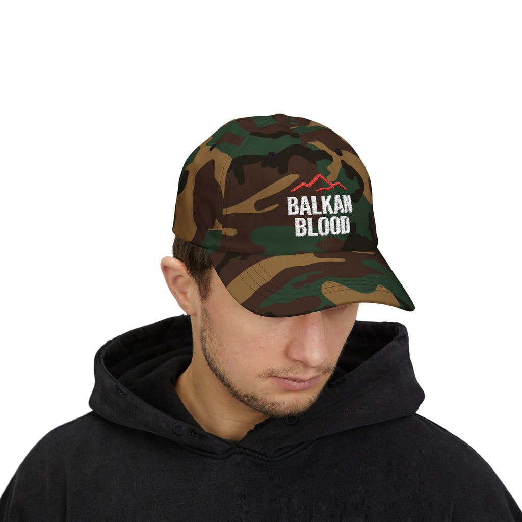 Balkan Blood Classic Dad Cap, Casual Summer Hat, Gift for Outdoorsy Dads, Hiking Accessories, Stylish Baseball Cap