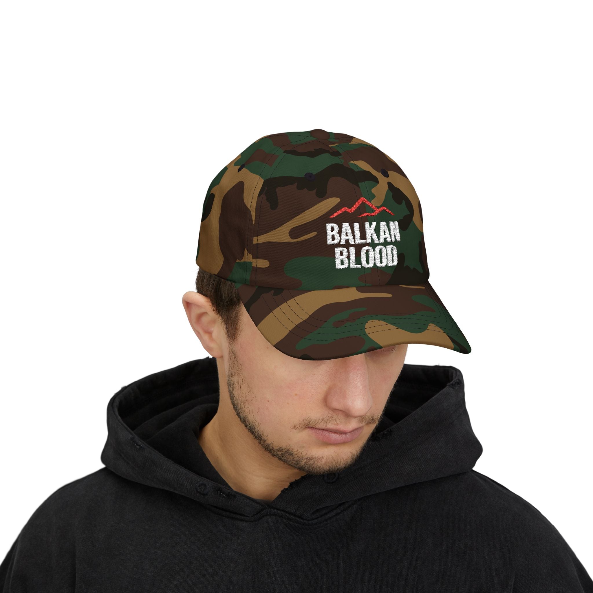 Balkan Blood Classic Dad Cap, Casual Summer Hat, Gift for Outdoorsy Dads, Hiking Accessories, Stylish Baseball Cap