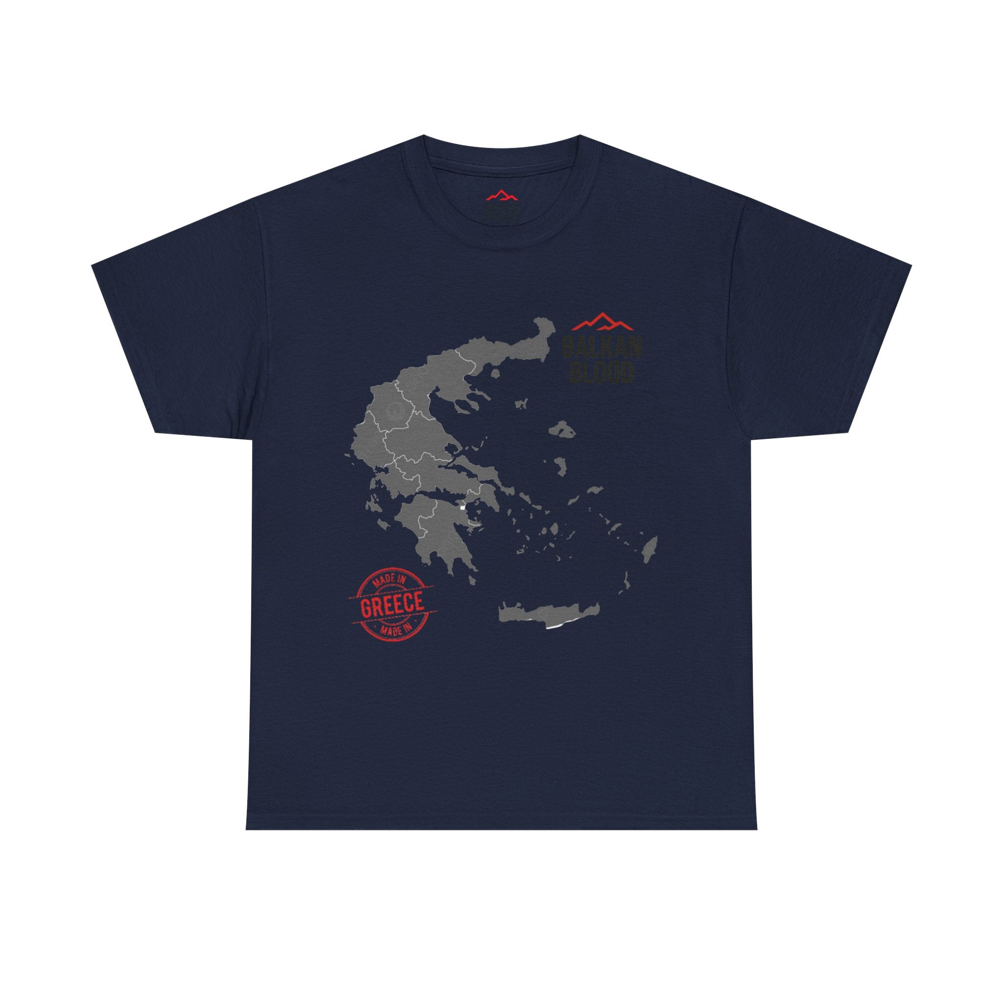 Balkan Blood Tee | Unisex Heavy Cotton T-Shirt, Greece Souvenir Shirt, Travel Gift, Casual Wear, Unique Graphic Tee