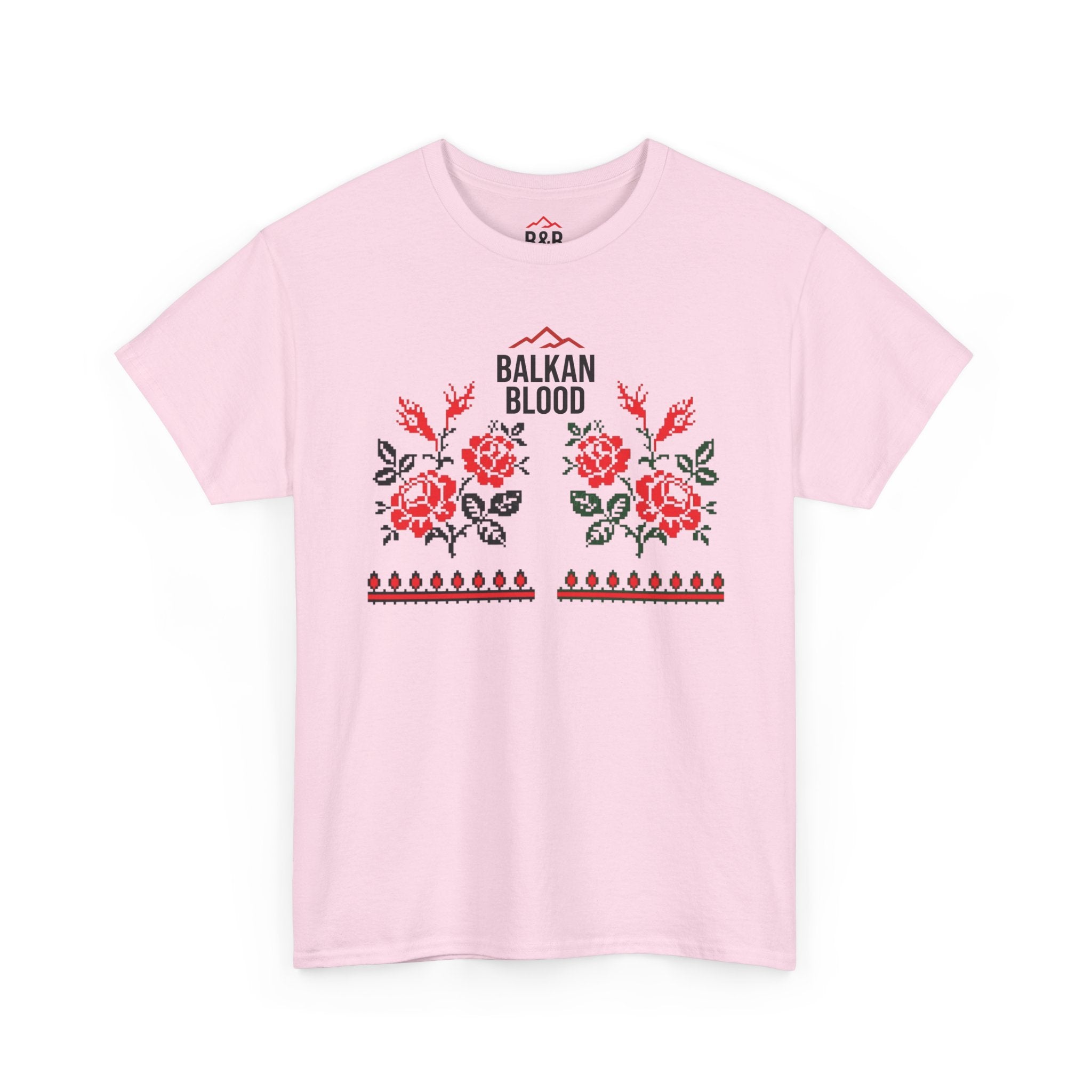 Bulgaria Balkan Blood Unisex Heavy Cotton Tee, Vintage Floral Graphic Shirt, Cultural Heritage Top, Gift for Travelers, Heritage Celebration Apparel