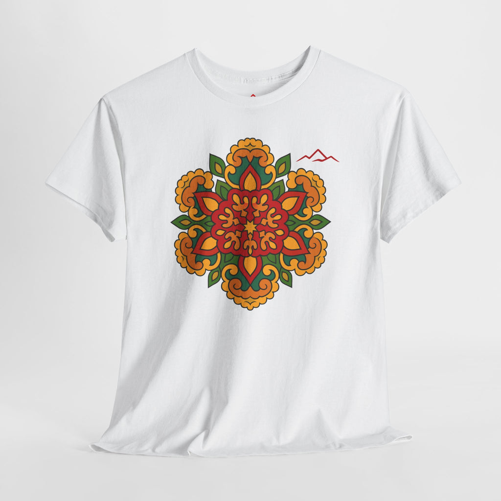 Balkan Blood T‑Shirt — Traditional Balkan Floral Medallion