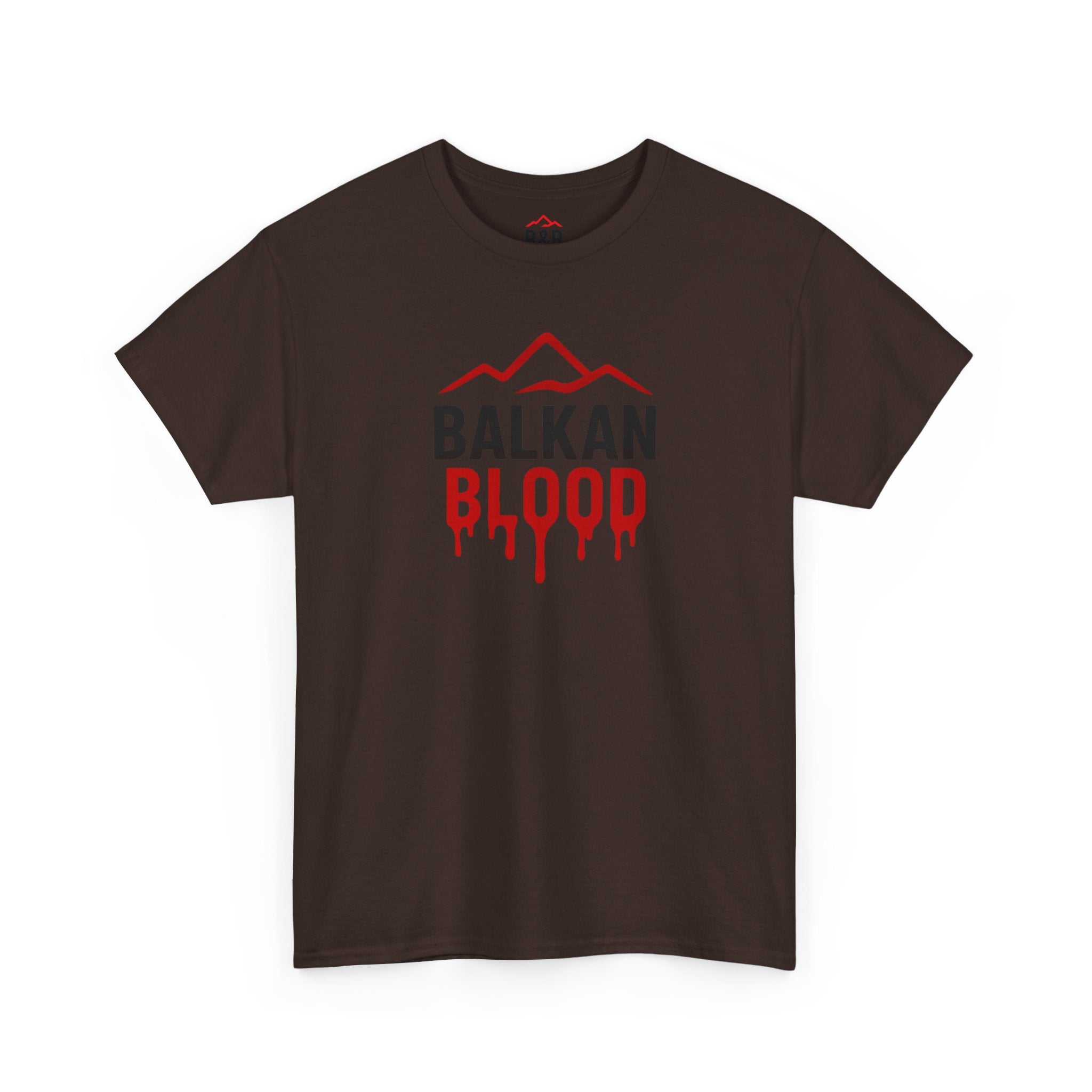 Balkan Blood T-Shirt — Heritage Graphic Tee with Multilingual “Blood” Back Print