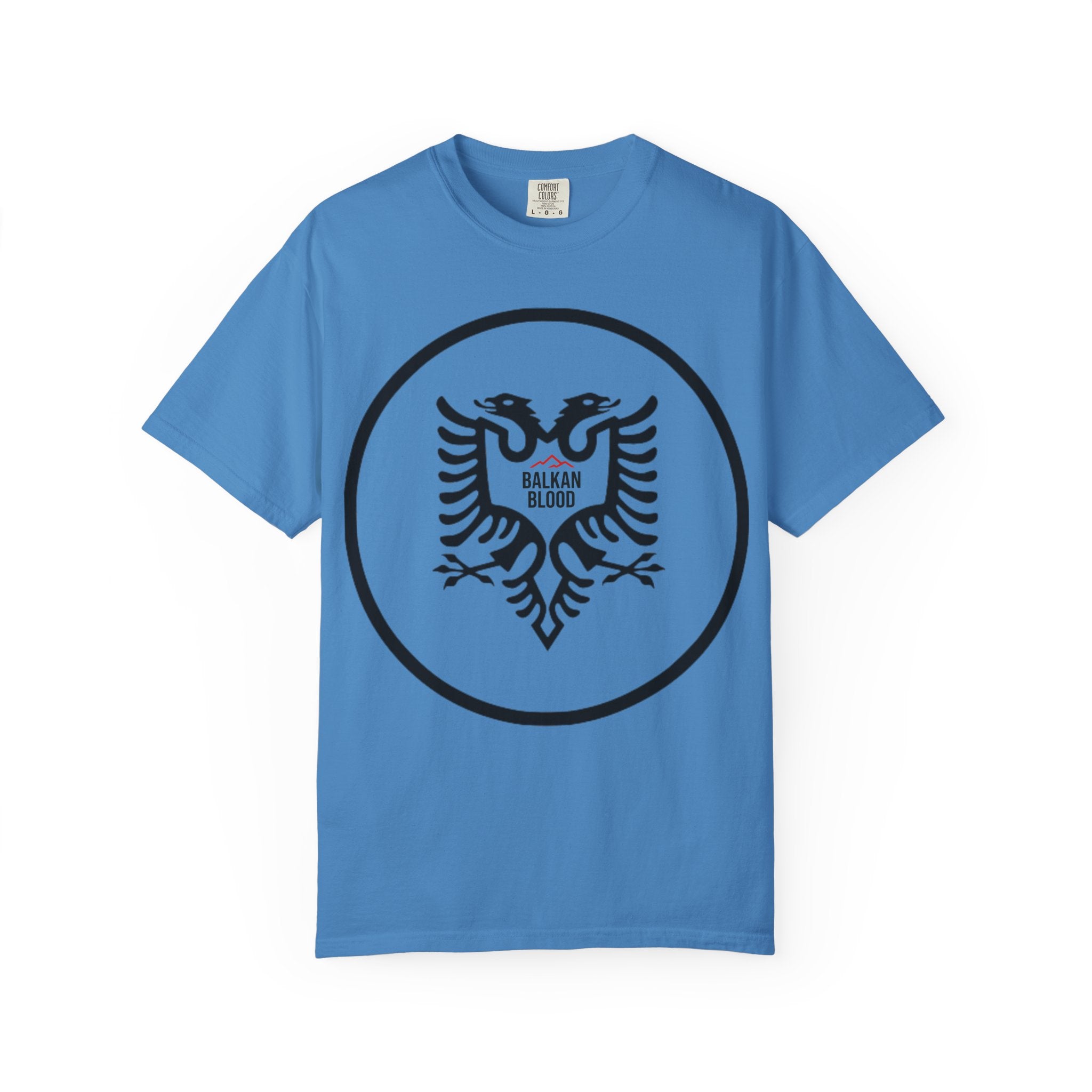 Albanian Balkan Heritage T-Shirt - Unisex Garment-Dyed Tee, Albania Pride Apparel, Cultural Gift, Travel Souvenir, Festival Wear
