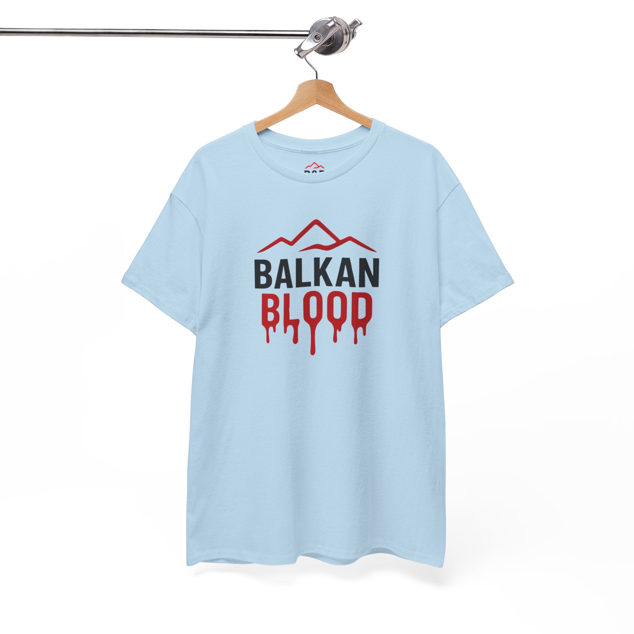 Balkan Blood T-Shirt — Heritage Graphic Tee with Multilingual “Blood” Back Print