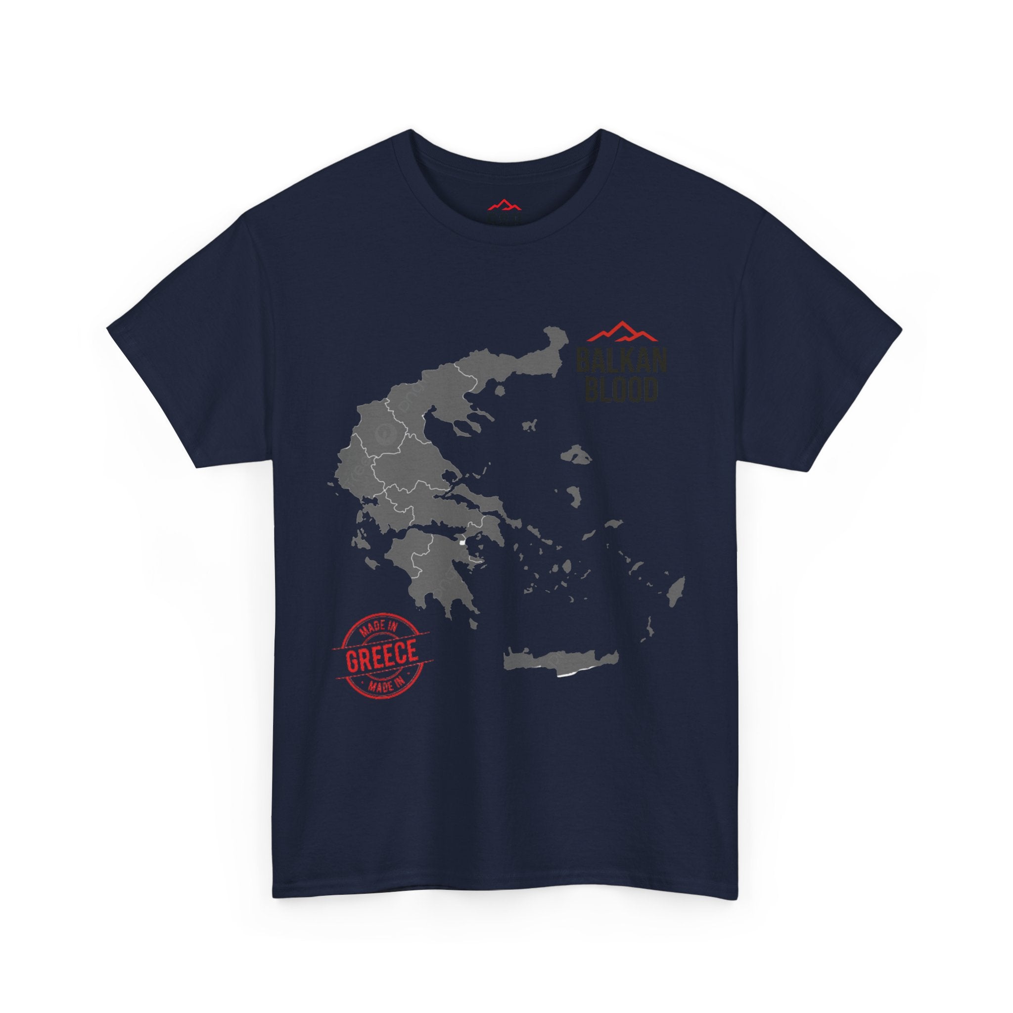 Balkan Blood Tee | Unisex Heavy Cotton T-Shirt, Greece Souvenir Shirt, Travel Gift, Casual Wear, Unique Graphic Tee