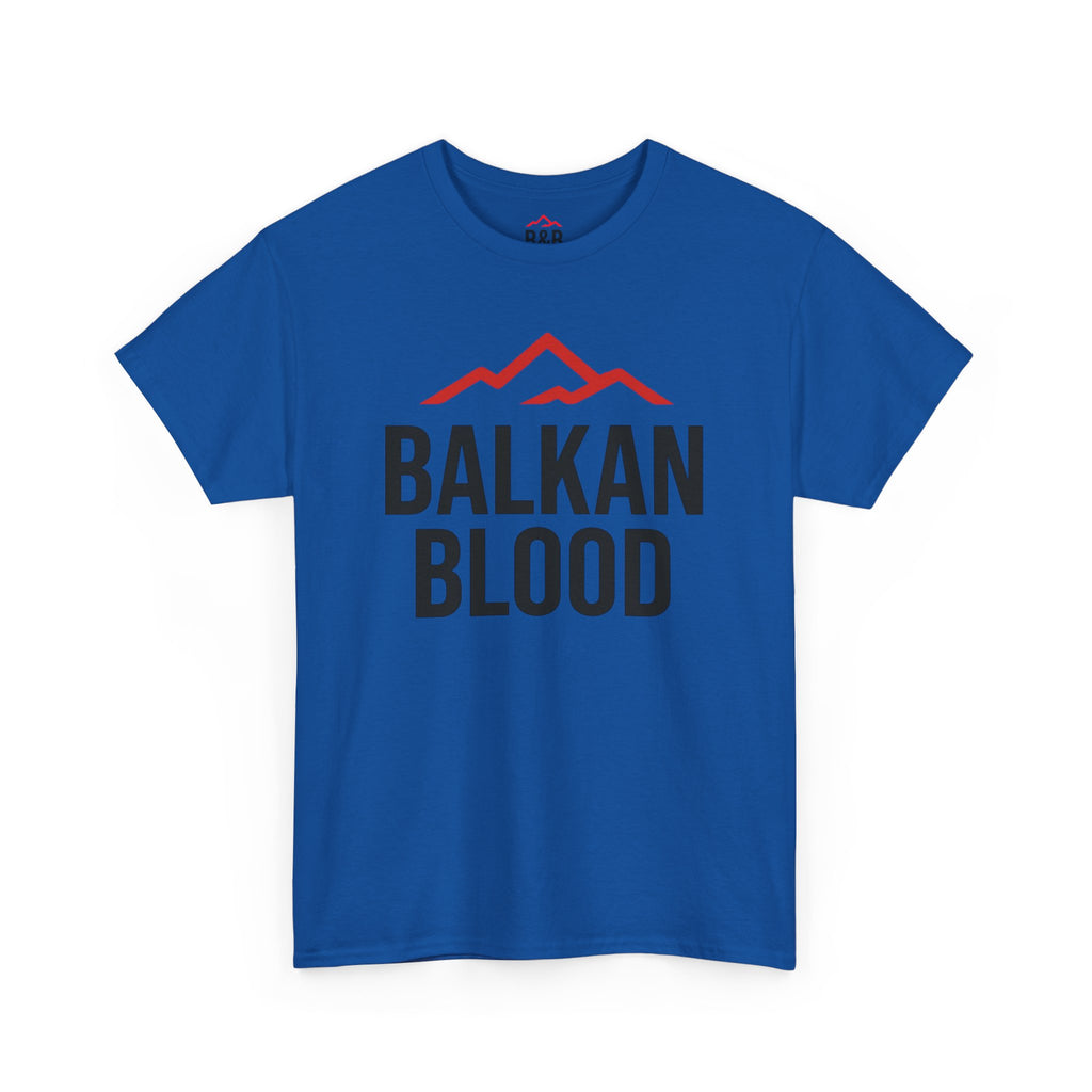 Balkan Blood Unisex Heavy Cotton Tee | Heritage Shirt, Travel Tee, Gift for Balkan Lovers, Cultural Pride, Casual Wear