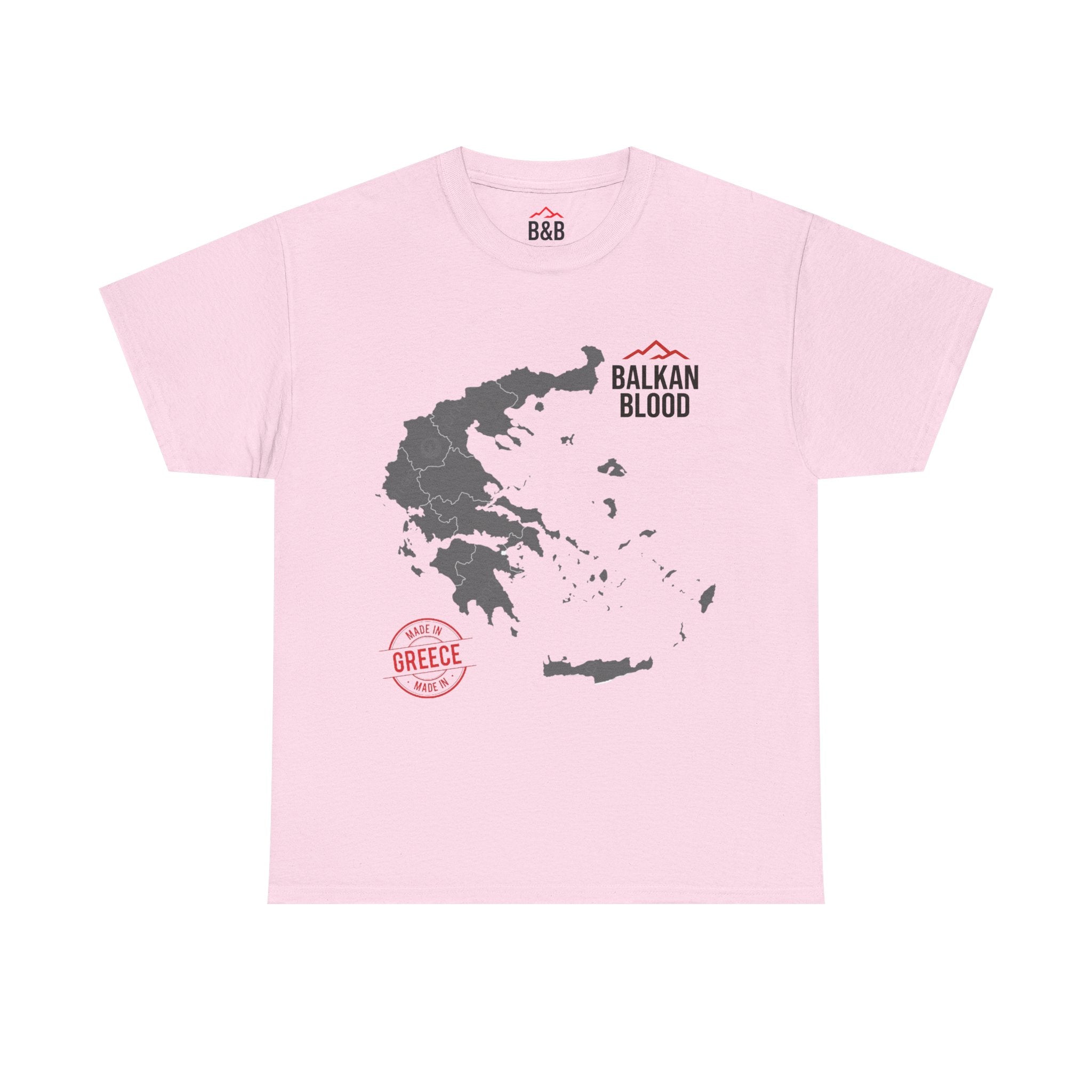 Balkan Blood Tee | Unisex Heavy Cotton T-Shirt, Greece Souvenir Shirt, Travel Gift, Casual Wear, Unique Graphic Tee